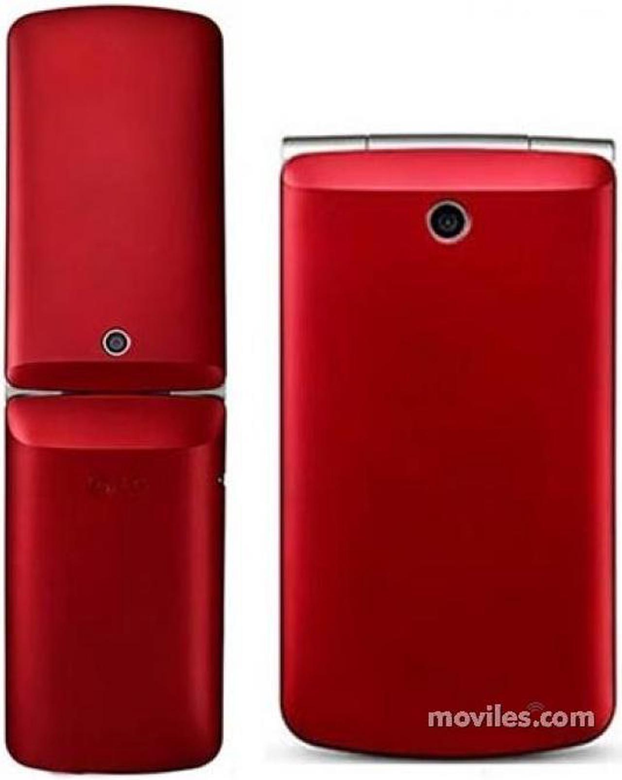 Alt view image 2 of 2 - LG G360 Dual Sim Unlocked Quad Band Flip Cell Phone Red