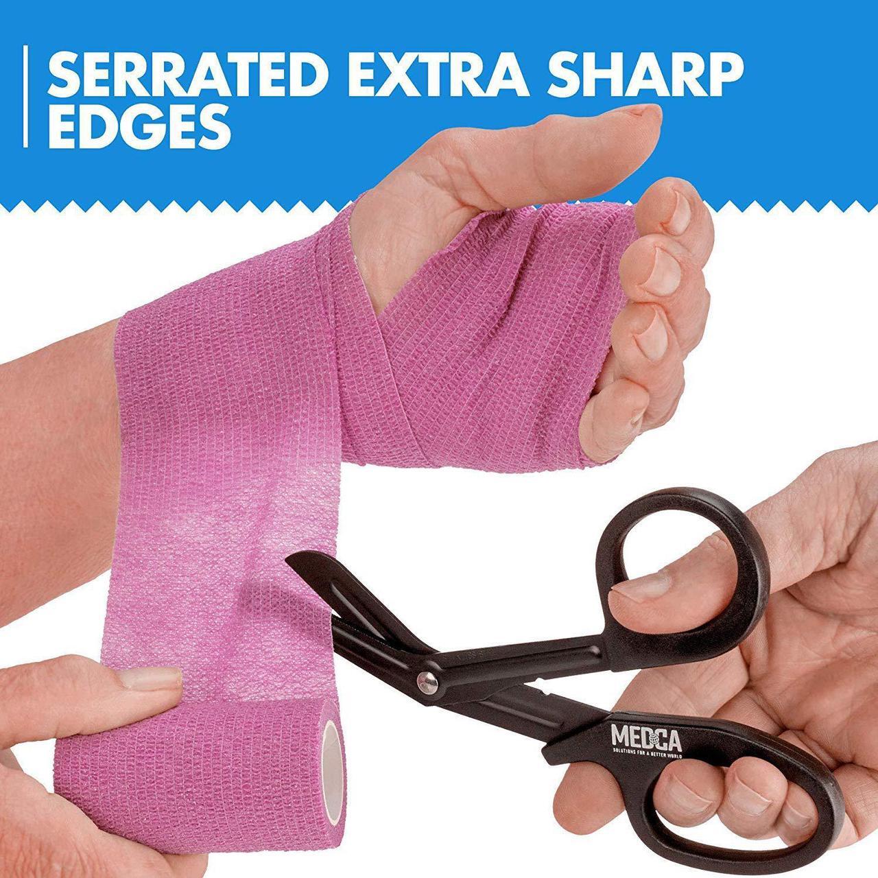 Alt view image 4 of 7 - Medical Bandage Scissors - Trauma Scissors and EMT First Responder Shears - Made with Premium Quality Stainless Steel for Nurse, Doctors, First Aid Supplies, 7.5 inch Length