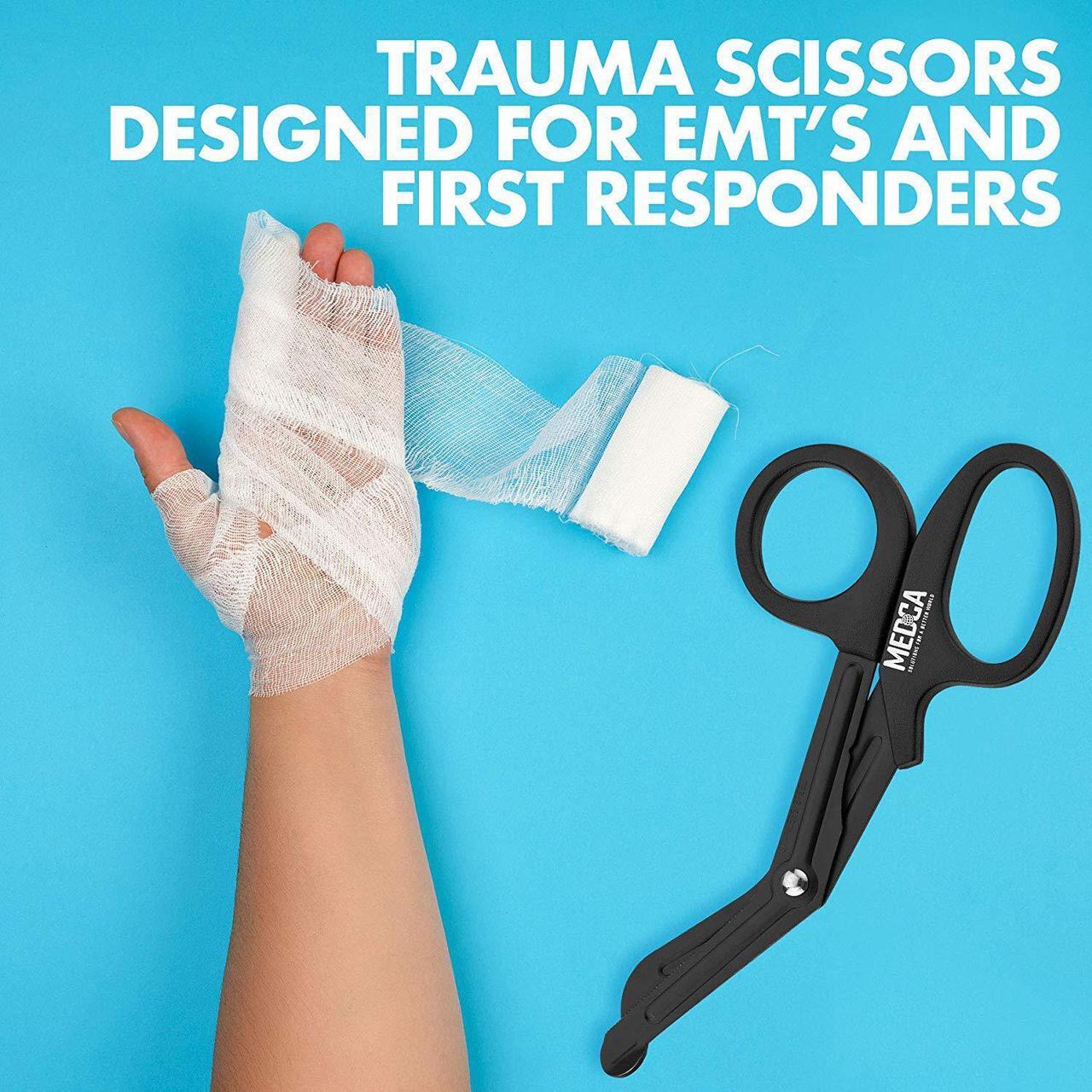Alt view image 7 of 7 - Medical Bandage Scissors - Trauma Scissors and EMT First Responder Shears - Made with Premium Quality Stainless Steel for Nurse, Doctors, First Aid Supplies, 7.5 inch Length