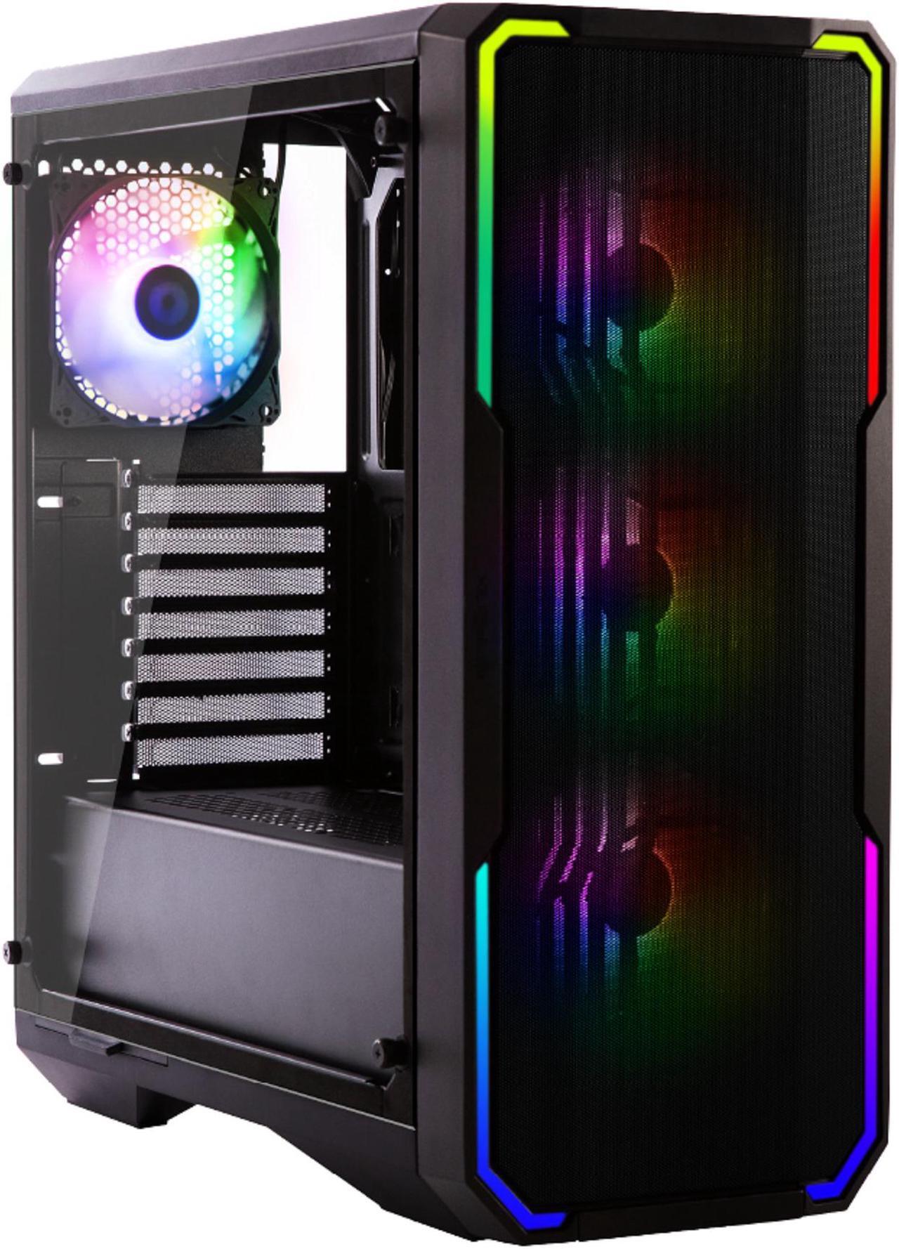 Main image of Bitfenix Enso Mesh Case Black ARGB Edition, Mesh Front Panel, Tempered Glass Window Side Panel, ATX/Micro ATX/Mini ITX Form Factor, 4 x 3 pin 5V ARGB Fans Pre-installed, BFC-ESM-150-KKWGK-4A