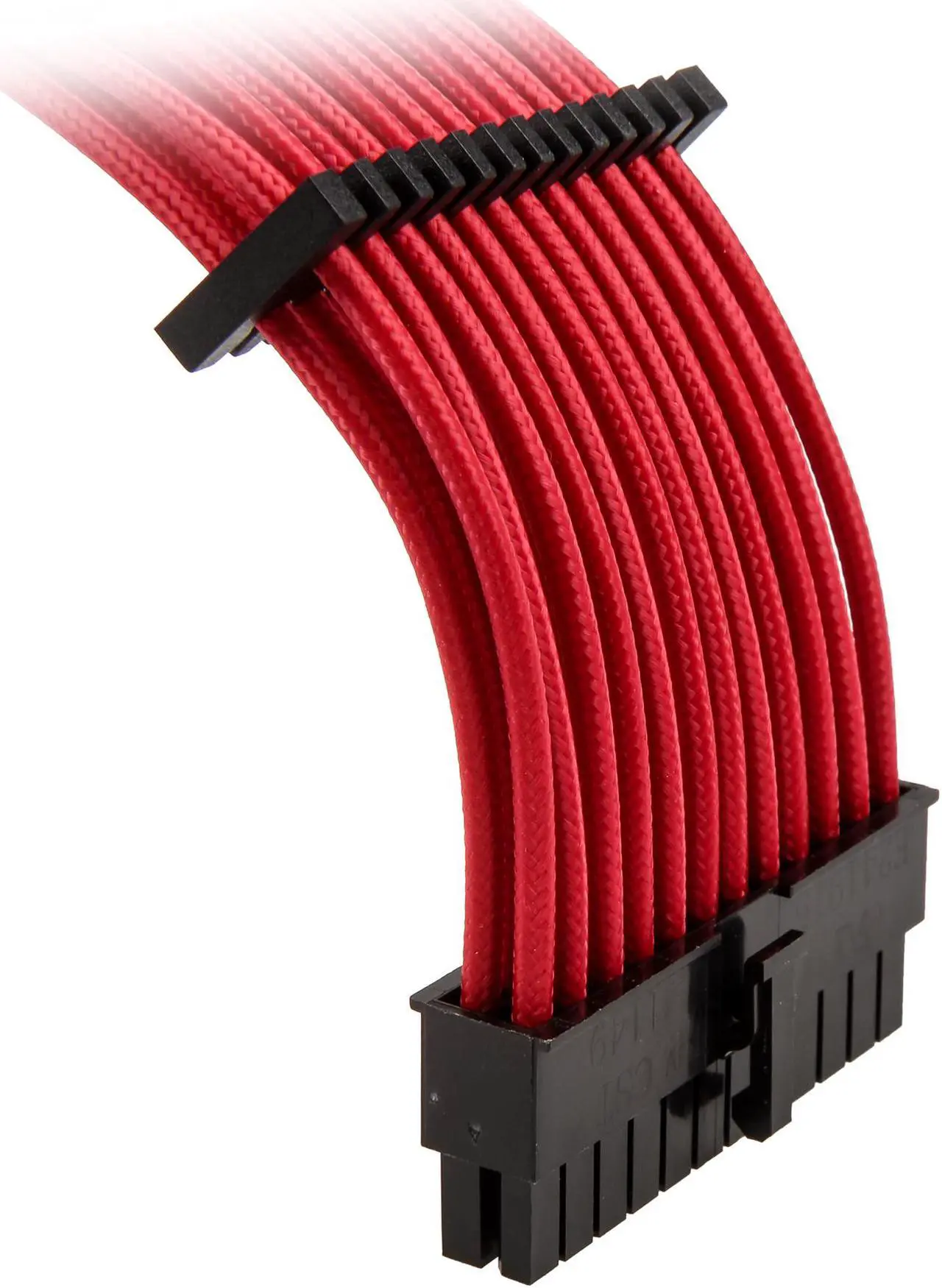 Alt view image 6 of 8 - BitFenix Alchemy 2.0 Extension Cable KIT (High Current Alloy Terminals, Pure Copper Strand Cables) Red Sleeve/Black Connector, 2 x 6+2 pin video card extension 45cm , 1 x 4+4 pin motherboard extension