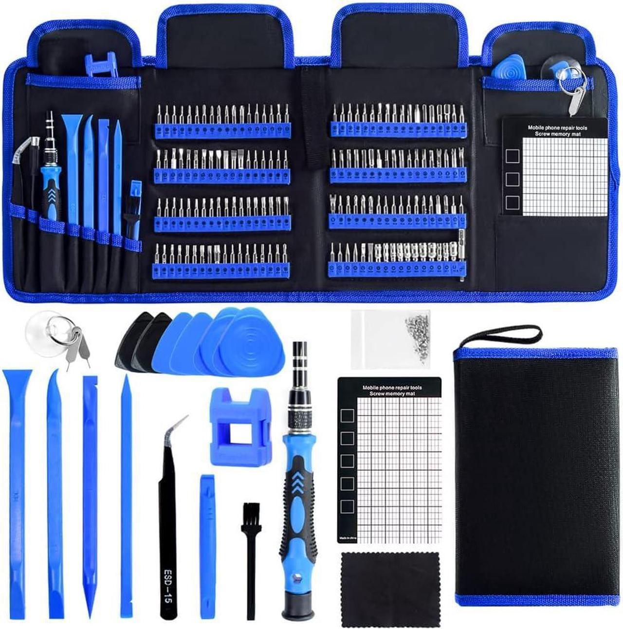 Main image of Aigrous Electronics Precision Screwdriver Sets 164-Piece with 144 Bits Magnetic Repair Tool Kit for iPhone, MacBook, Computer, Laptop, PC, Tablet, PS4, Xbox, Nintendo, Game Console