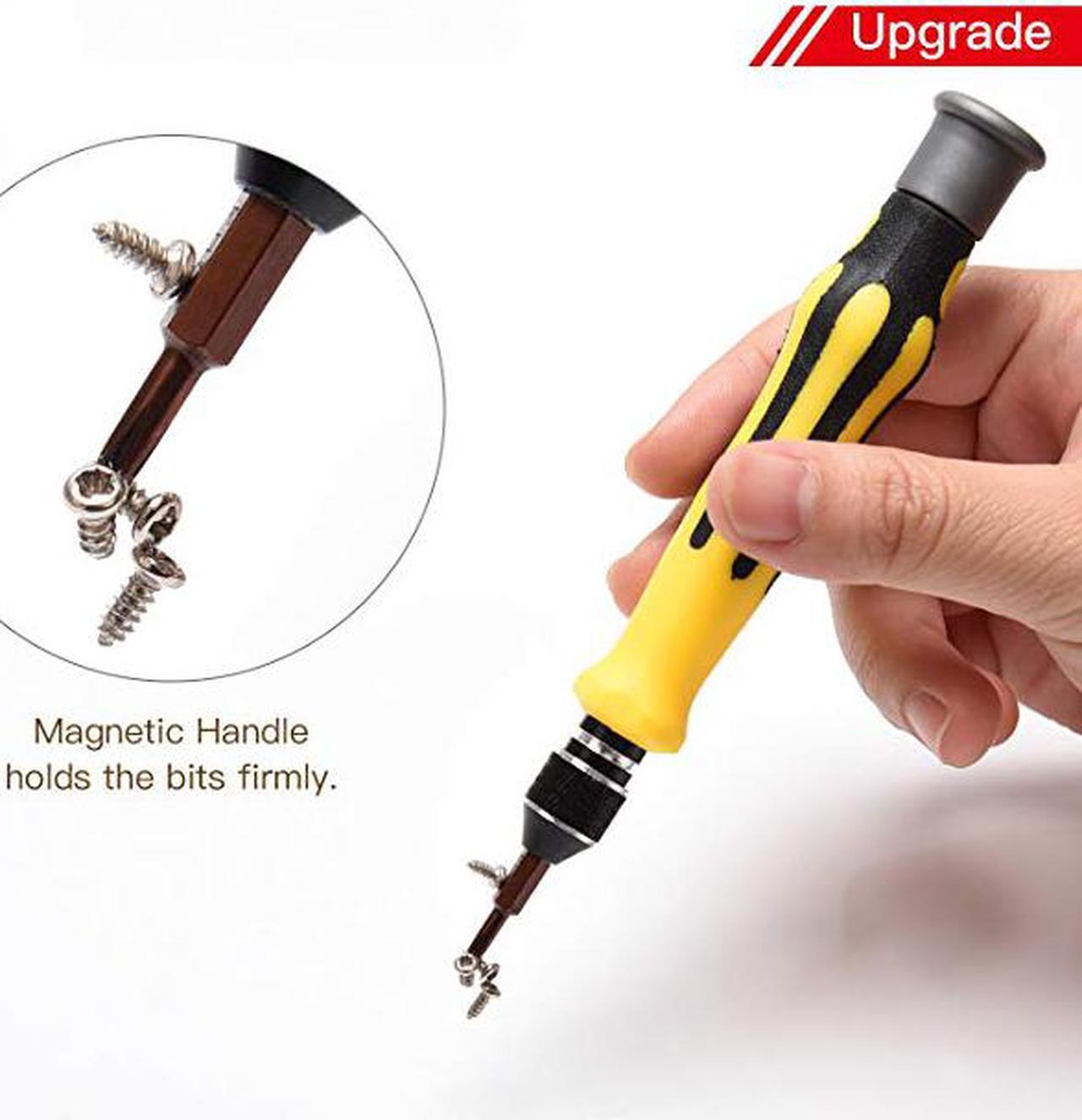 Alt view image 3 of 7 - 45 in 1 Precision Screwdriver Toolkit, Aigrous Mini Compact Disassembly Repair Bits with Handle Tweezer Extension Bar for Laptop Computer Phone iPhone6s/7/7p/8/8p Electronic Products