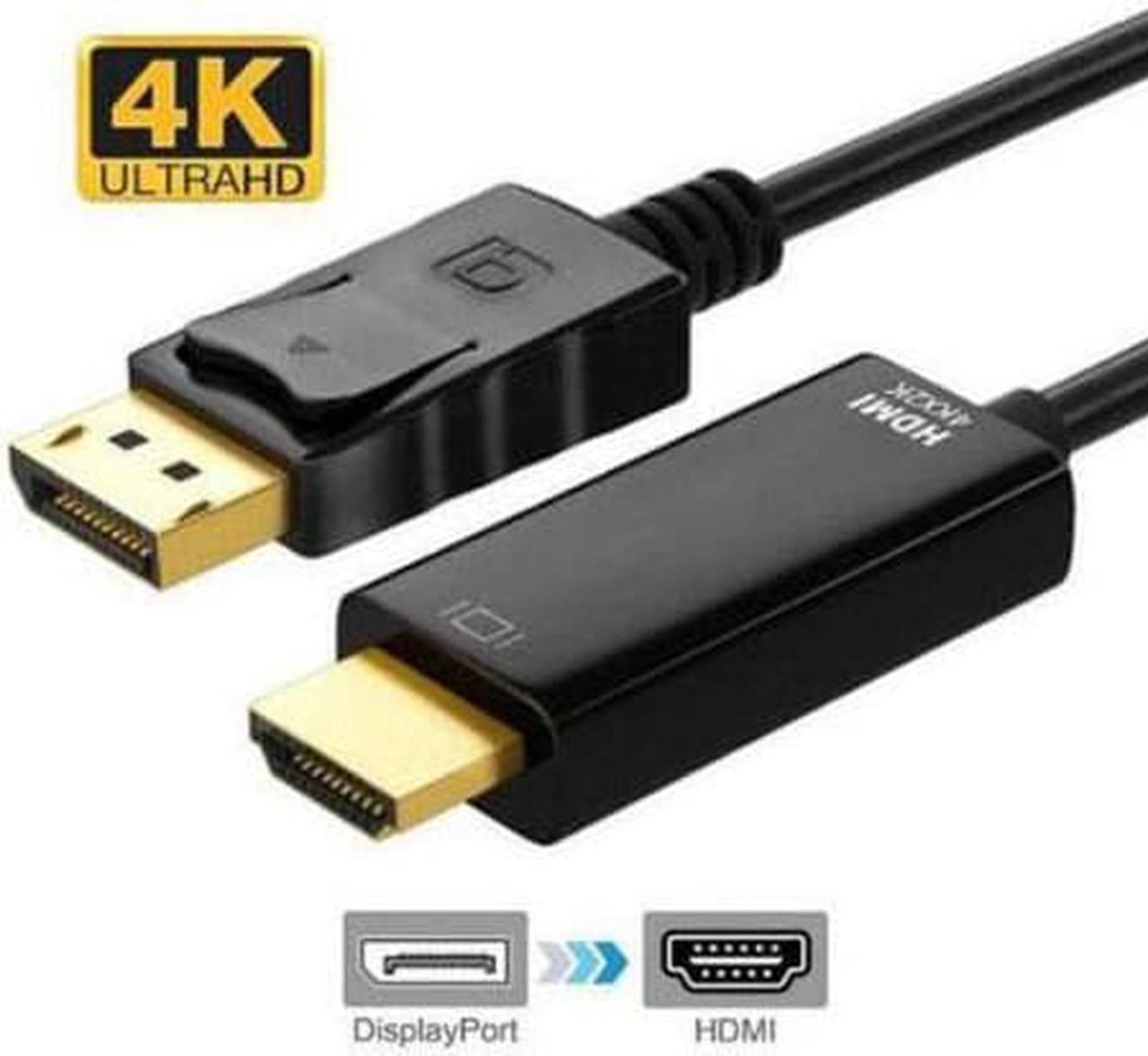 10 FT 4K*2K DP to HDMI Adapter Cable Displayport Male HDMI Male