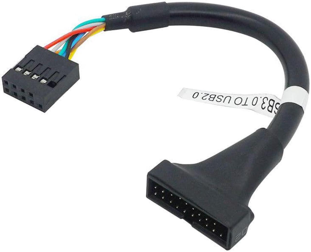 Motherboard Extension Cable USB3.0 20pin/19pin Male to USB2.0 9PIN Female Header Adapter Converter Joiner Cable