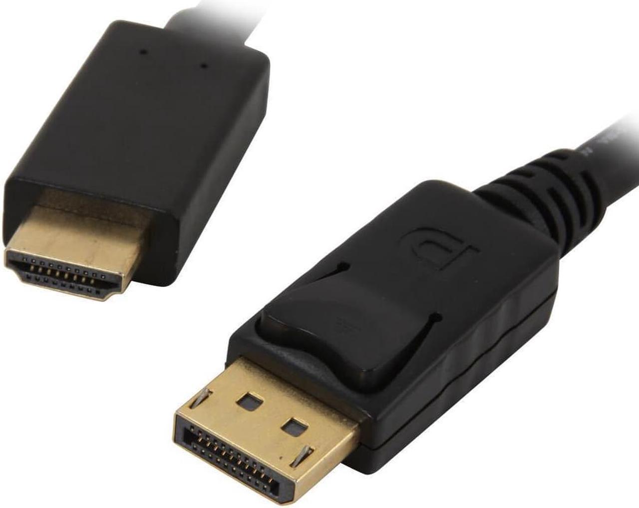 6FT DisplayPort to HDMI Cable, WPIT DP to HDMI Male to Male Adapter 1080P HD Gold-Plated Cord