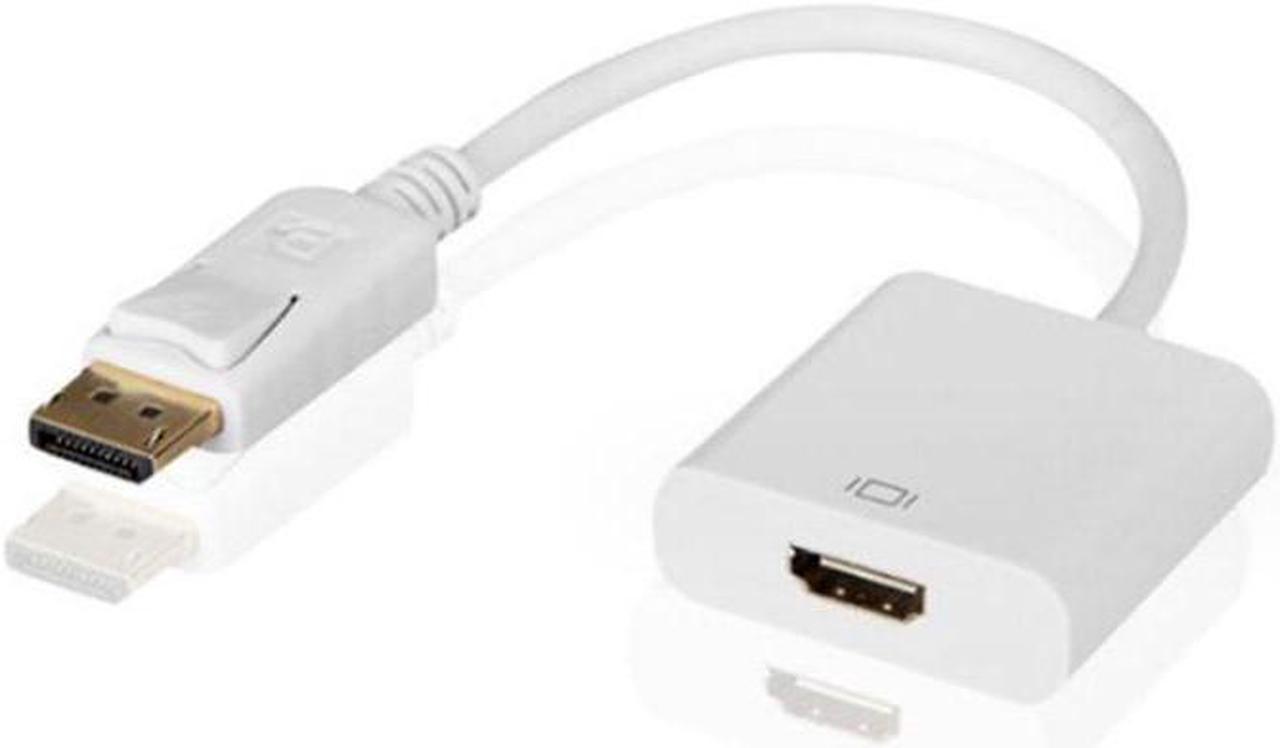 DisplayPort DP Male to HDMI Female Adapter Converter Cable for PC - White