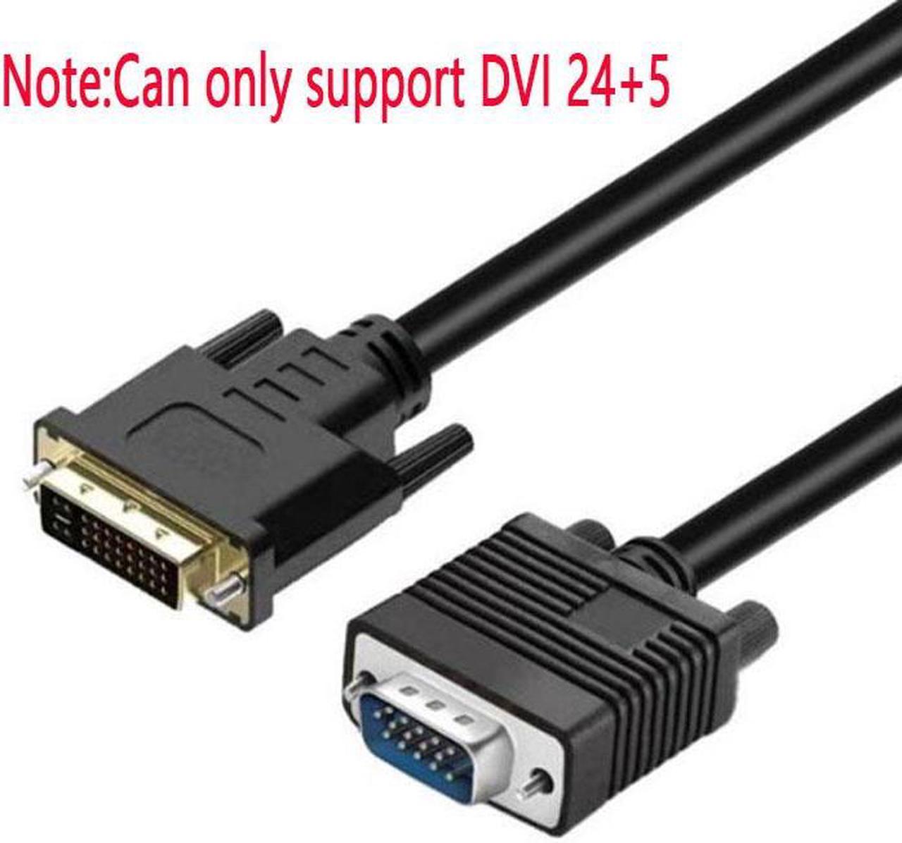 WPIT 1.5 Meters DVI (24+5) to VGA Cable Converter Video Adapter Cable 1080P