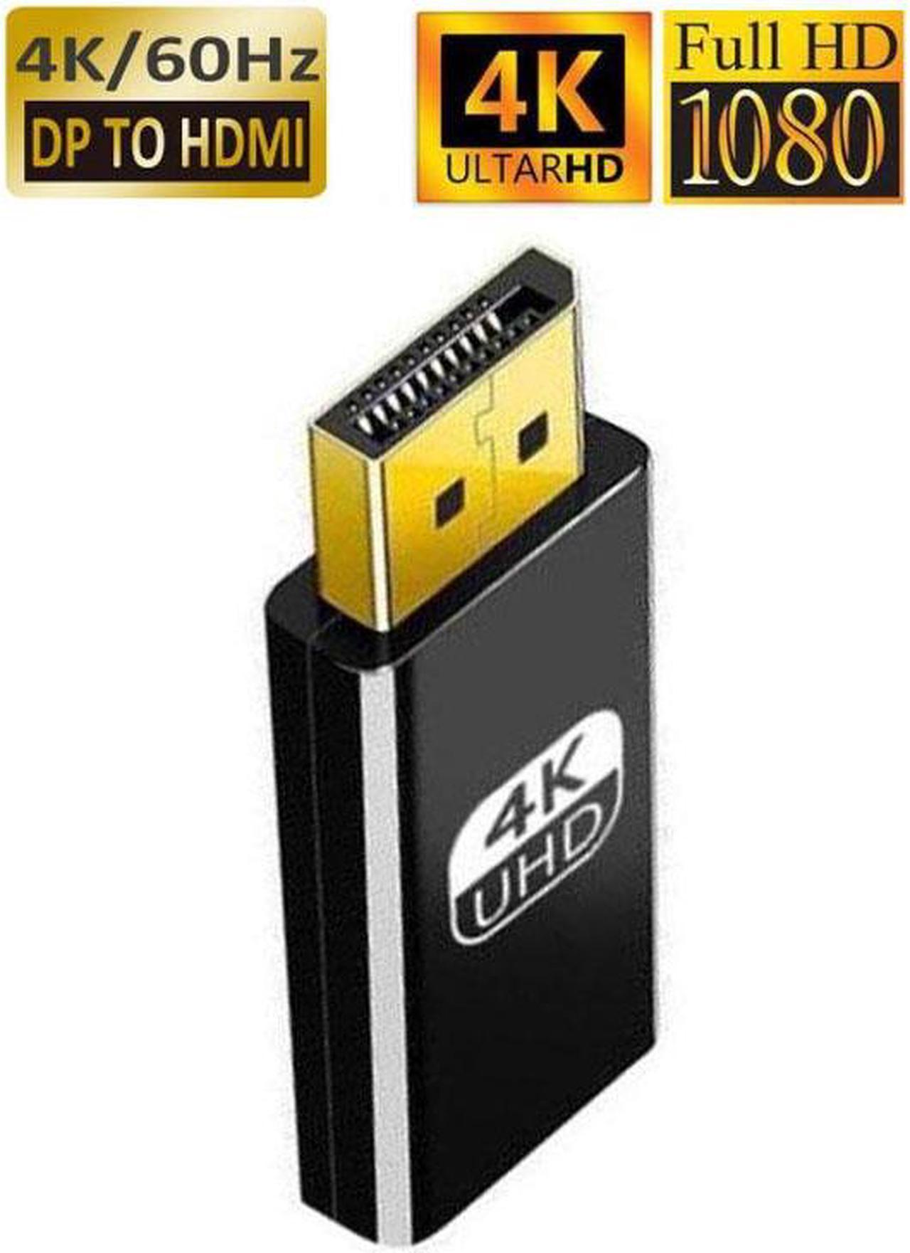 WPIT 4K@60hz UHD Gold-Plated DP Male To HDMI Female Adapter,DP1.2 to HDMI 2.0 Converter