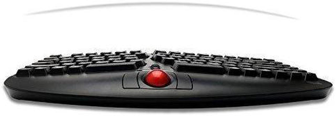 Alt view image 4 of 7 - Adesso Tru-Form Media 3150-2.4 GHz Wireless Ergo Trackball Keyboard (WKB-3150UB)
