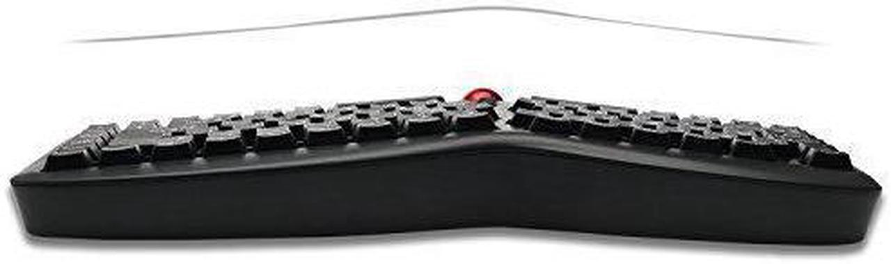 Alt view image 5 of 7 - Adesso Tru-Form Media 3150-2.4 GHz Wireless Ergo Trackball Keyboard (WKB-3150UB)