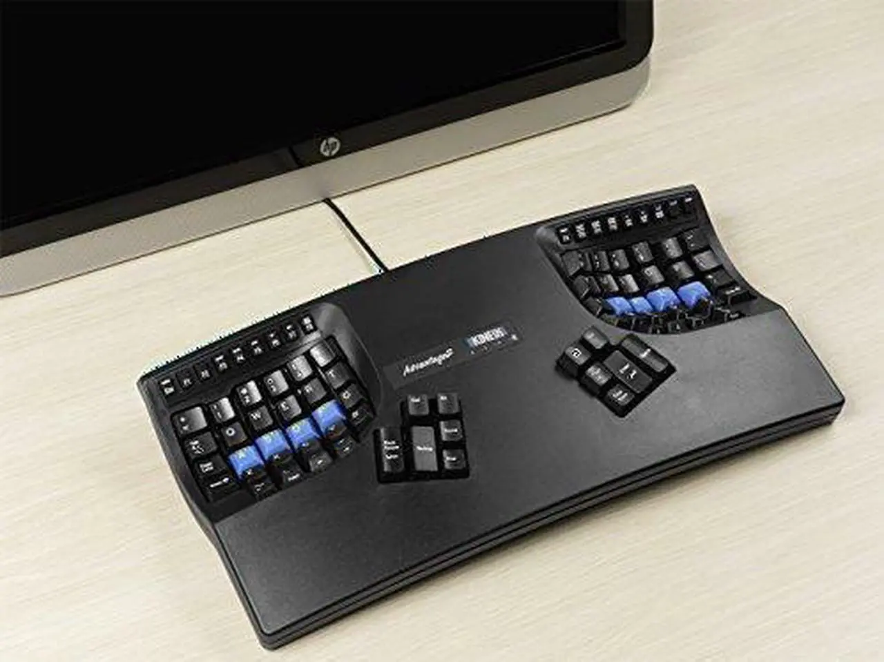 Alt view image 2 of 7 - Kinesis KB600 Advantage2 USB Contoured Keyboard (Black) with SmartSet Programming Technology for PC and MAC Plus Advantage Palm Pads And Jestik Microfiber - VALUE BUNDLE