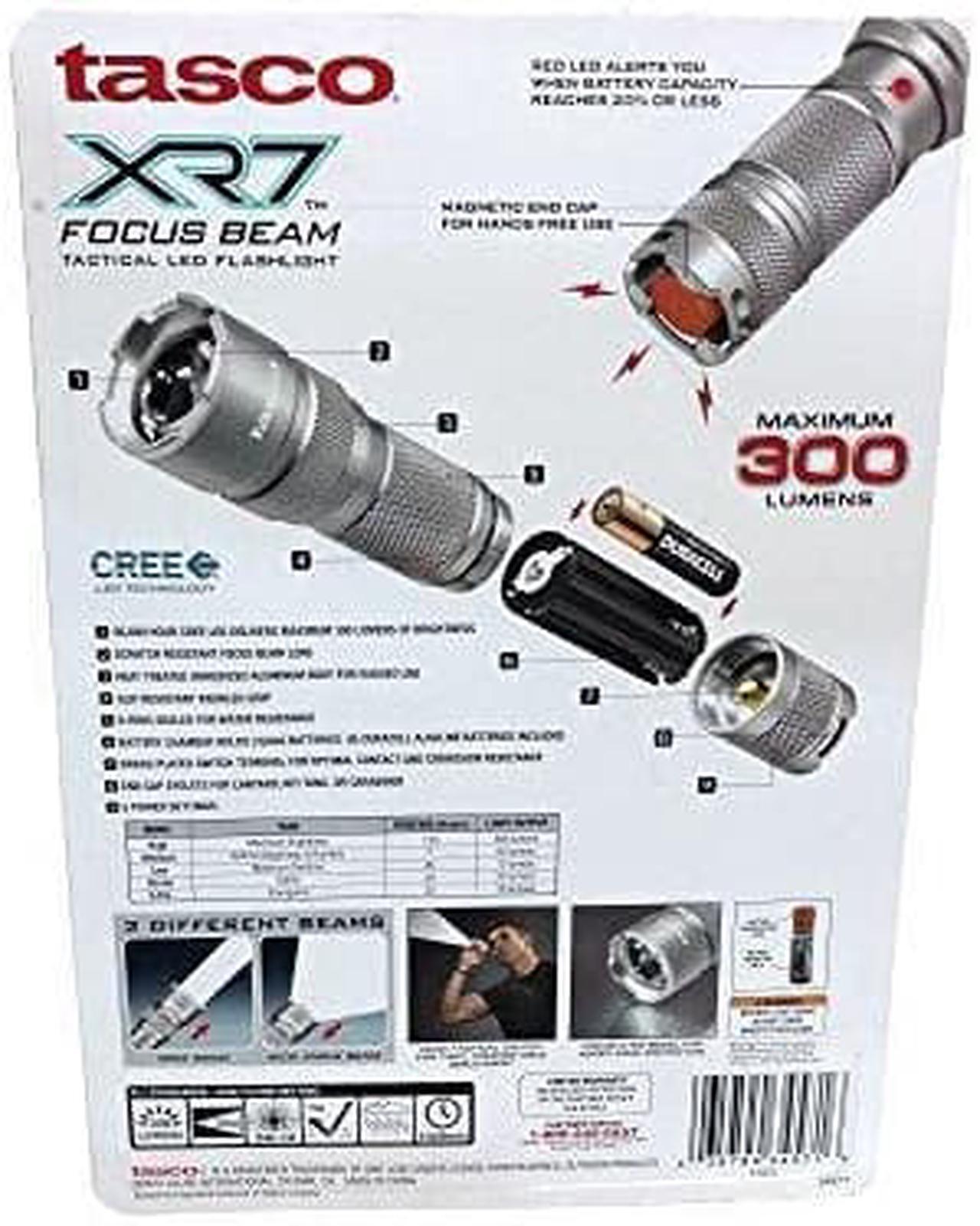 Alt view image 2 of 2 - Tasco XR7 Focus Beam Tactical LED Flashlight, 3-Pack