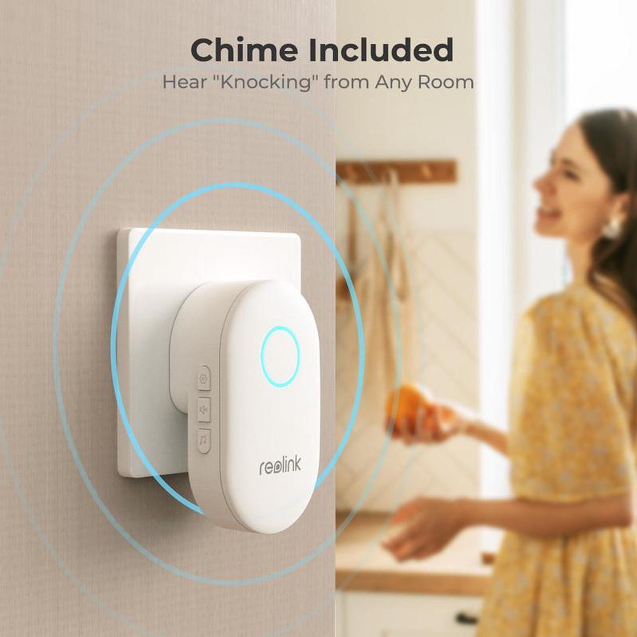 Alt view image 3 of 7 - Reolink 3Pcs Videl Doorbell PoE 5MP Wired PoE Video Doorbell with Chime, Person Detection, Works with Reolink NVRs