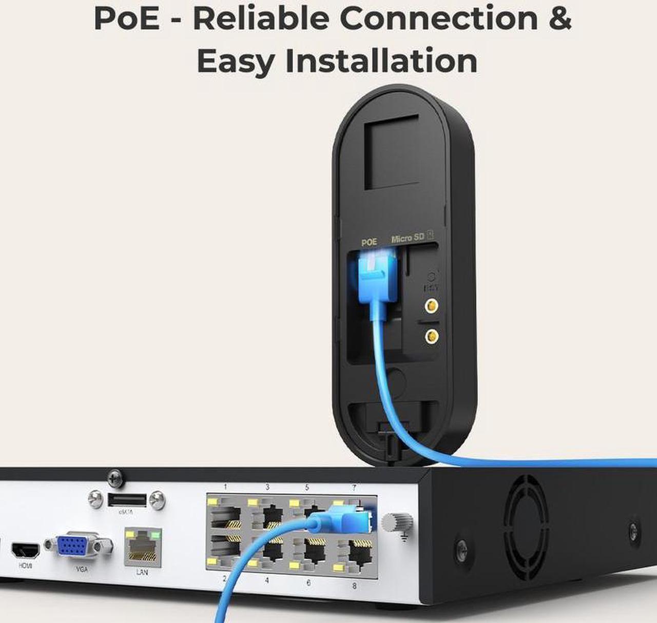 Alt view image 5 of 7 - Reolink 3Pcs Videl Doorbell PoE 5MP Wired PoE Video Doorbell with Chime, Person Detection, Works with Reolink NVRs