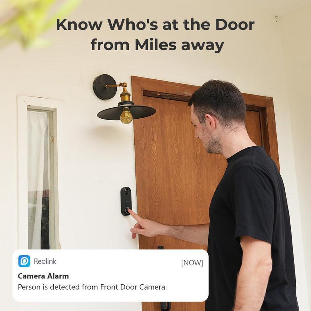 Alt view image 4 of 7 - Reolink 3Pcs Videl Doorbell PoE 5MP Wired PoE Video Doorbell with Chime, Person Detection, Works with Reolink NVRs