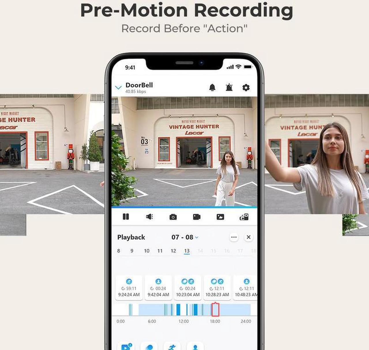 Alt view image 6 of 7 - Reolink 3Pcs Videl Doorbell PoE 5MP Wired PoE Video Doorbell with Chime, Person Detection, Works with Reolink NVRs