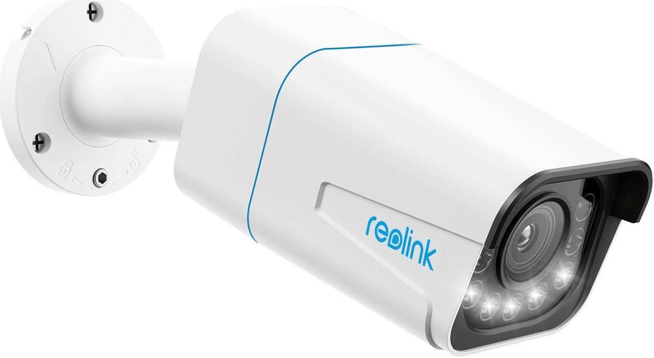 REOLINK 4K PoE Security Outdoor IP Camera with Human/Vehicle Detection, 5X Optical Zoom, Motion Spotlight, Color Night Vision, Time-Lapse, Two-Way Talk, 256GB SD Card(Not Included) Storage, RLC-811A