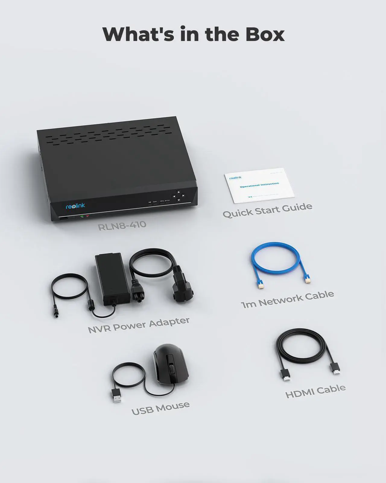Alt view image 7 of 7 - Reolink 4K PoE NVR 8 Channel Pre-Installed 2TB Hard Drive 4K/5MP/4MP/1080P HD 24/7 Surveillance Recording Home Security Camera System Video Recorder RLN8-410