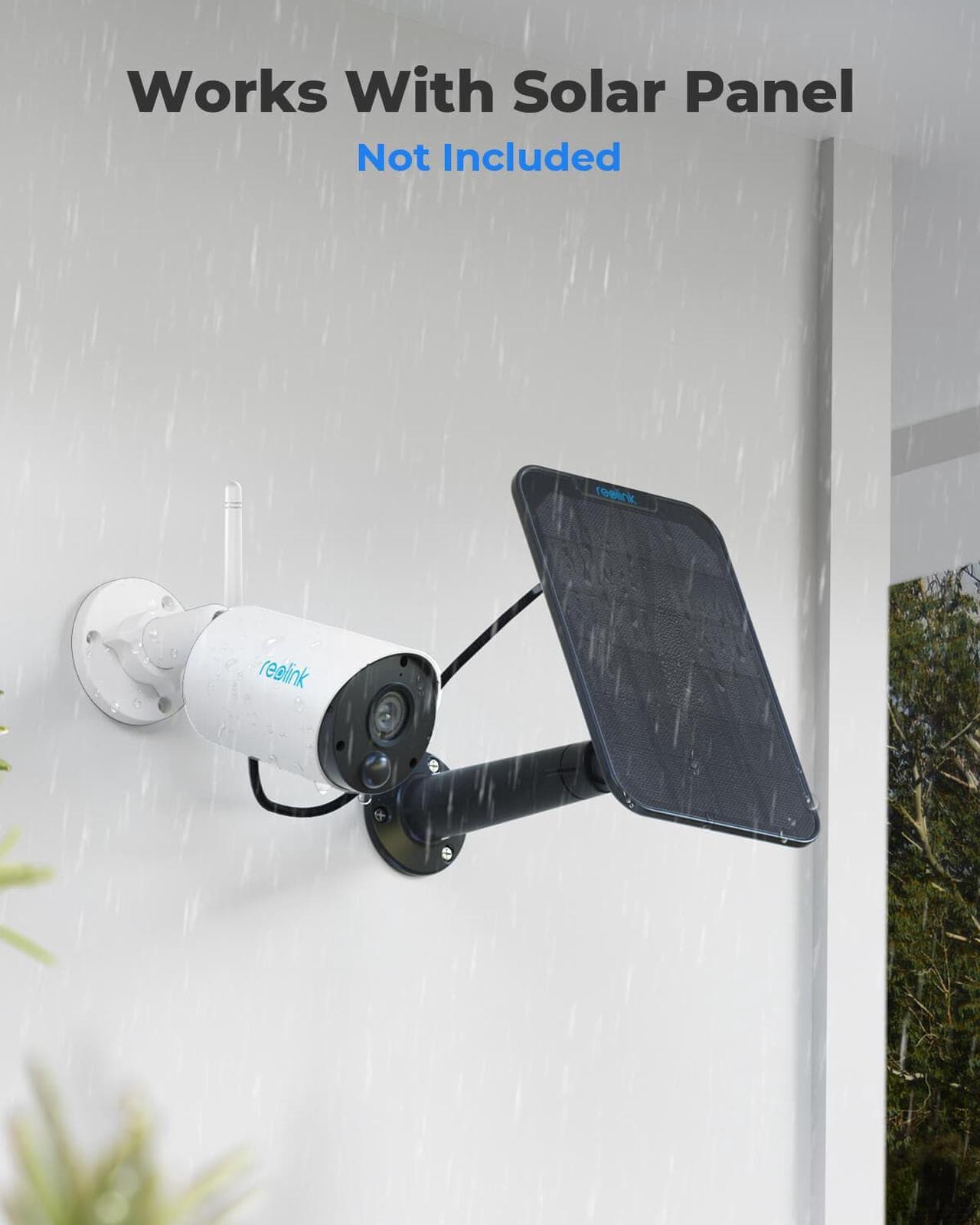 Alt view image 5 of 7 - Reolink Wireless Security Camera Outdoor 3MP HD, Rechargeable Battery-Powered, 2.4GHz WiFi, Night Vision, 2-Way Talk, Works with Alexa, Local SD Storage Smart Alarm -  Argus Eco