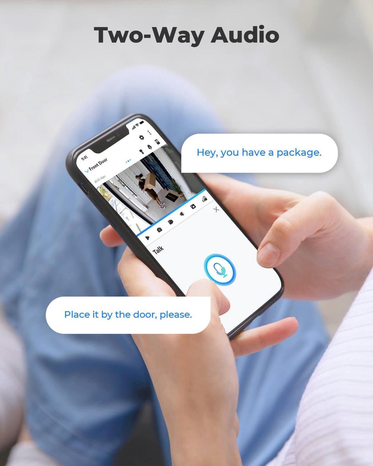 Alt view image 4 of 7 - Reolink Wireless Security Camera Outdoor 3MP HD, Rechargeable Battery-Powered, 2.4GHz WiFi, Night Vision, 2-Way Talk, Works with Alexa, Local SD Storage Smart Alarm -  Argus Eco