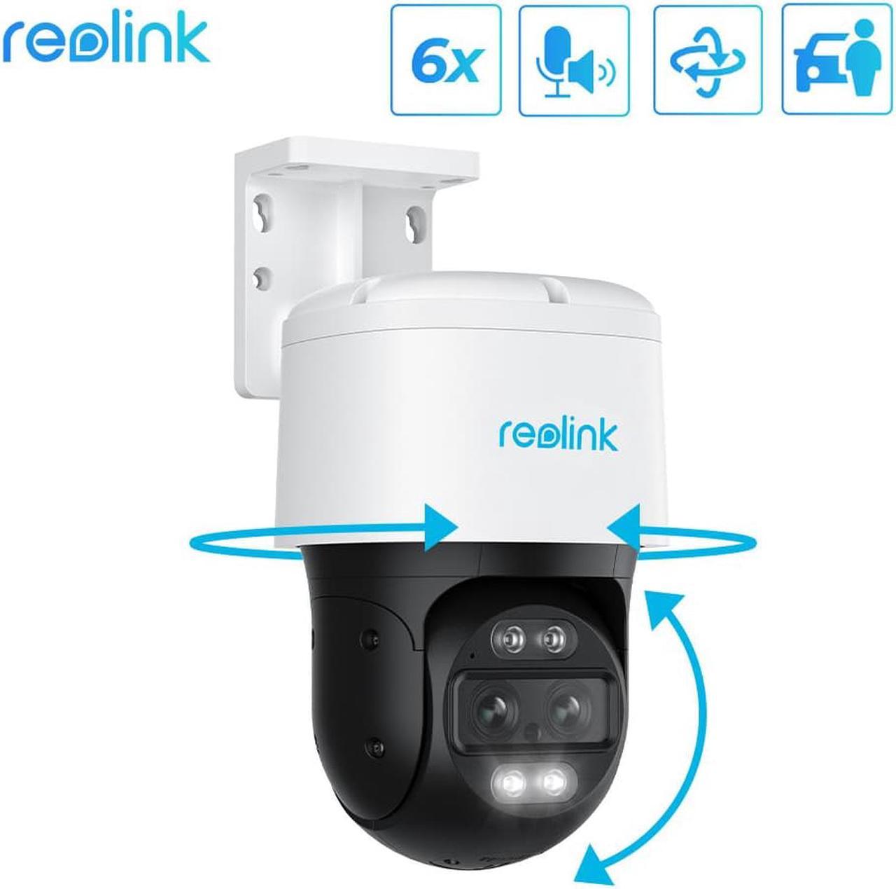 Reolink 4K PTZ Security Camera System, Home IP PoE 360 Camera with Dual-Lens, Auto 6X Hybrid Zoomed Tracking, 355° Pan & 90° Tilt, Outdoor Surveillance, 2022 New Released, AI Detection, Trackmix PoE