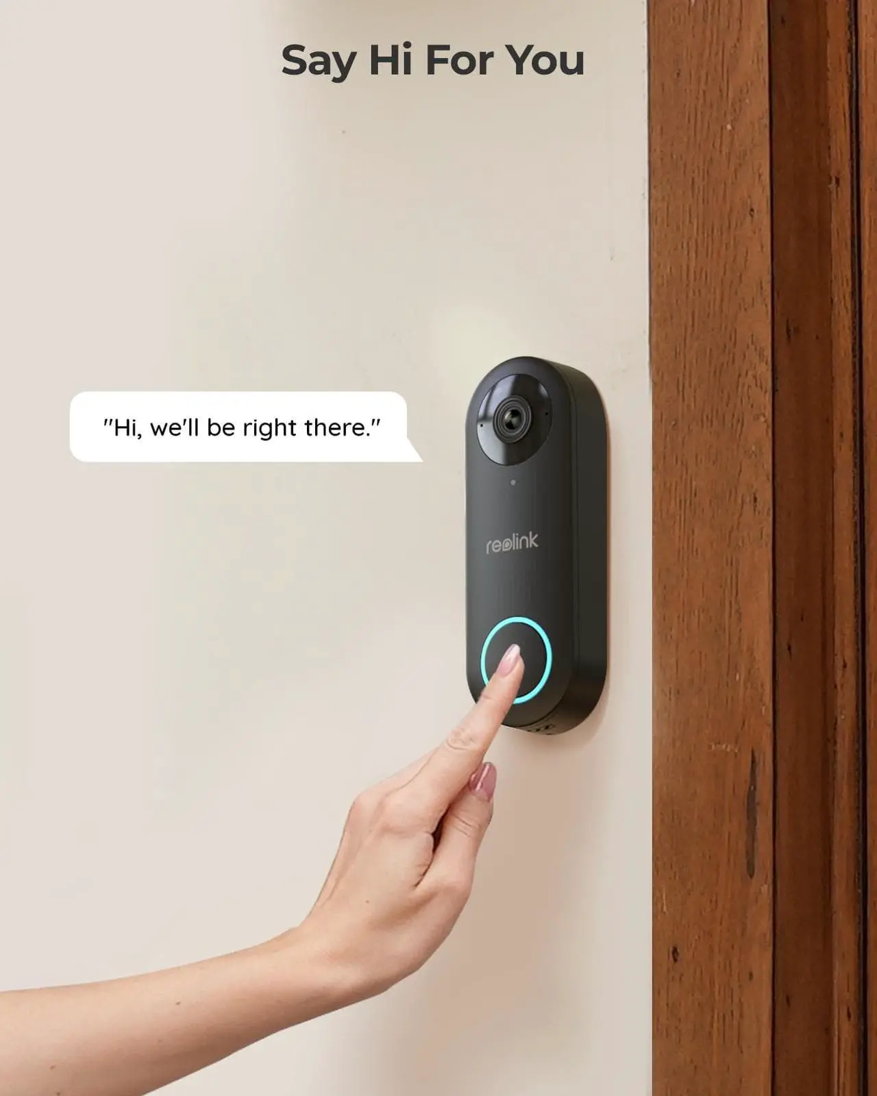 Alt view image 7 of 7 - REOLINK Video Doorbell PoE Camera,180° Diagonal, 5MP IP Security Camera Outdoor with Chime, 2-Way Talk, Plug & Play, Secured Local Storage, No Monthly Fee