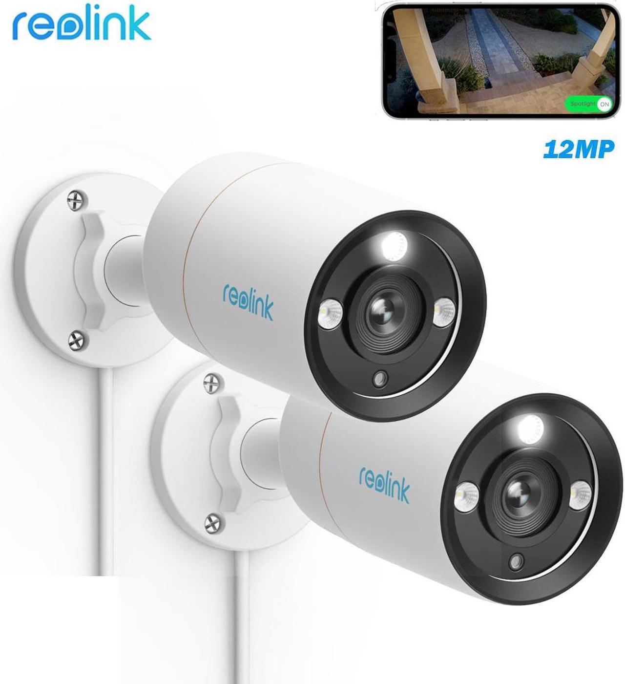Main image of Reolink RLC-1212A 12MP 6K PoE Bullet Security Camera with Powerful Spotlight, Smart Person/Vehicle Detect, 2-way Audio 2 Cameras