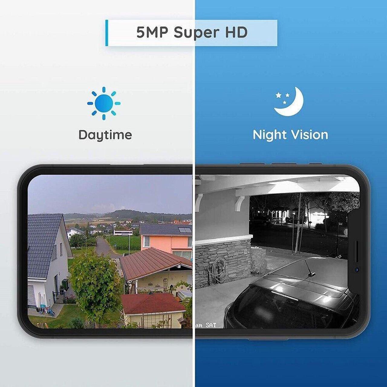 Alt view image 3 of 7 - Reolink 5MP Outdoor PoE Security IP Camera Smart Human/Vehicle Detection Audio Work with Google Assistant Dome Camera RLC-520A