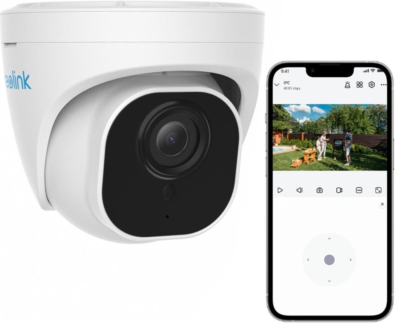Main image of Reolink 5MP Outdoor PoE Security IP Camera Smart Human/Vehicle Detection Audio Work with Google Assistant Dome Camera RLC-520A