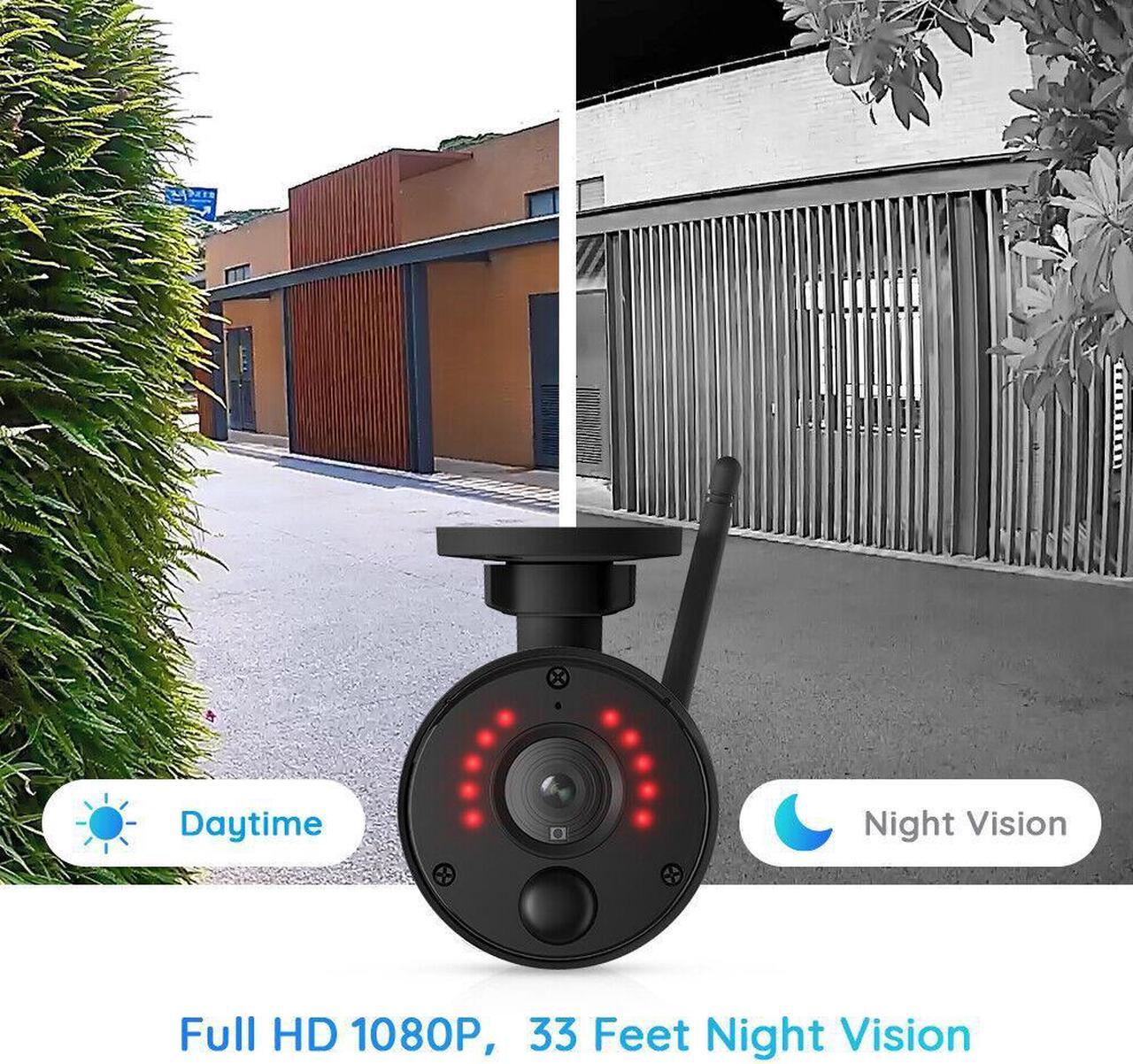 Alt view image 2 of 7 - Reolink Argus Eco Black with Black Solar Panel, Security Camera Solar Battery Powered Outdoor, Smart PIR Motion Detection, Two-Way Talk