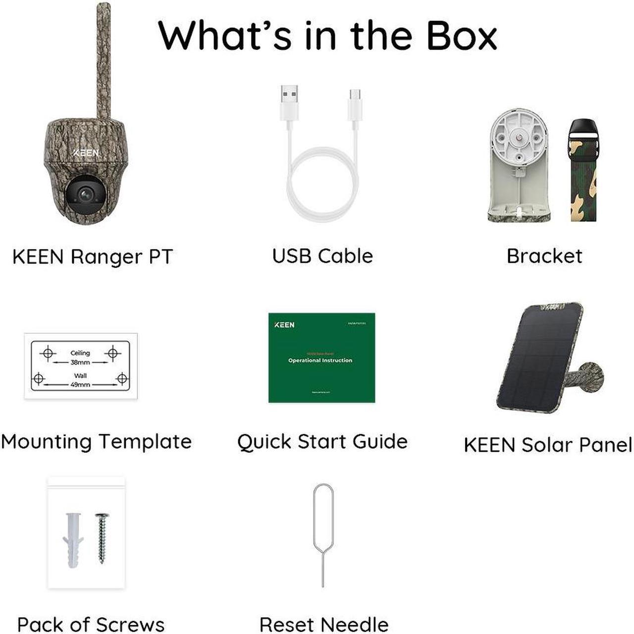 Alt view image 7 of 7 - Reolink KEEN Cellular Trail Camera Wireless Outdoor, 3G/4G LTE, Solar Powered Game Camera with 360° Pan Tilt, 2K Night Vision, Smart Motion Activated, No-Glow IR, No WiFi - Ranger PT+Solar Panel