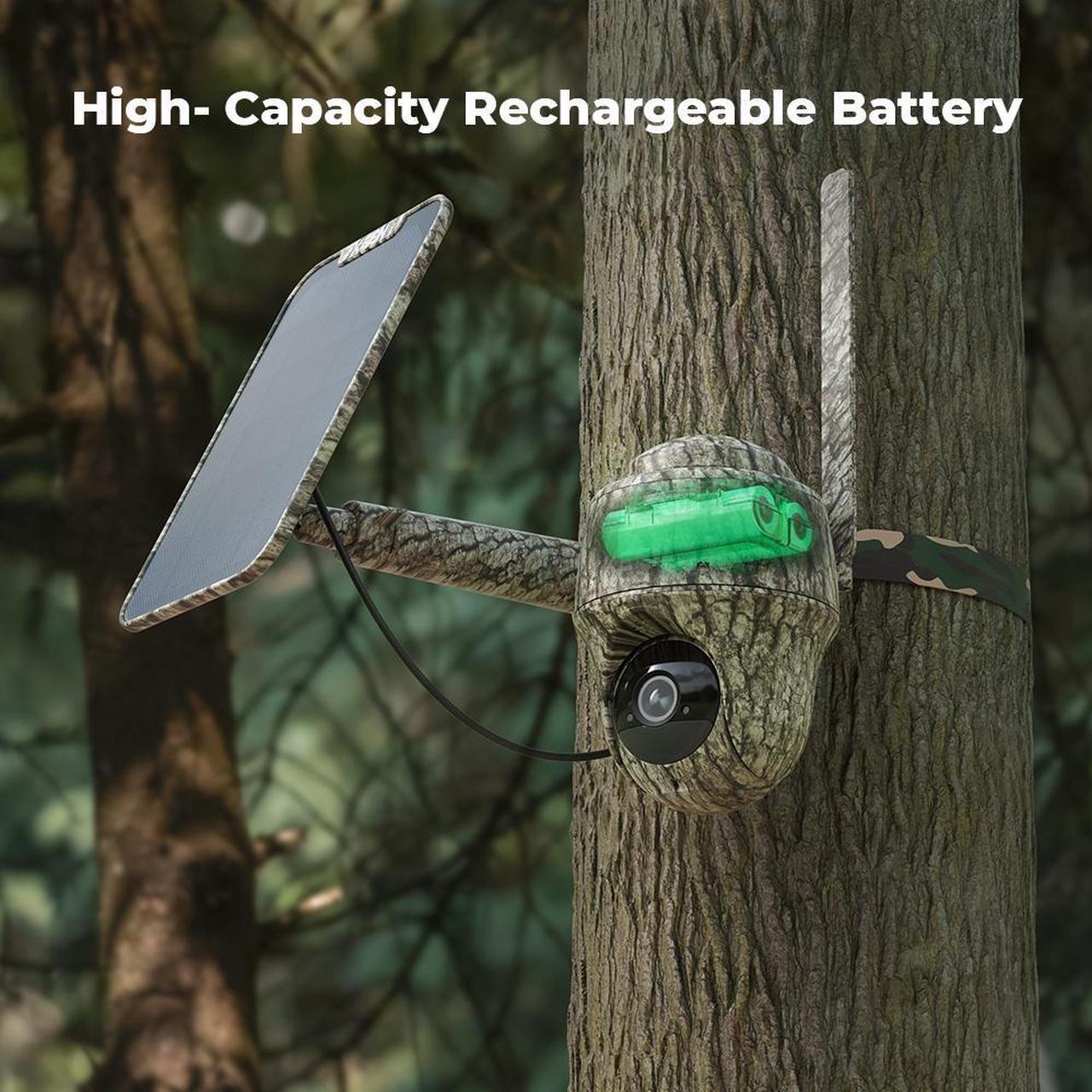 Alt view image 3 of 7 - Reolink KEEN Cellular Trail Camera Wireless Outdoor, 3G/4G LTE, Solar Powered Game Camera with 360° Pan Tilt, 2K Night Vision, Smart Motion Activated, No-Glow IR, No WiFi - Ranger PT+Solar Panel