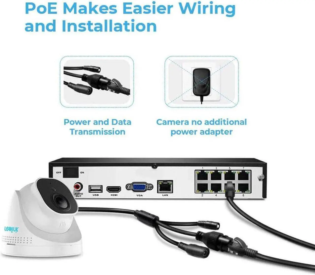 Alt view image 7 of 7 - Reolink RLK8-800D4-A 4K Security Camera System, 4pcs H.265 4K PoE Security Cameras Wired with Basic Person Vehicle Detection, 8MP/4K 8CH NVR with 2TB HDD for 24-7 Recording