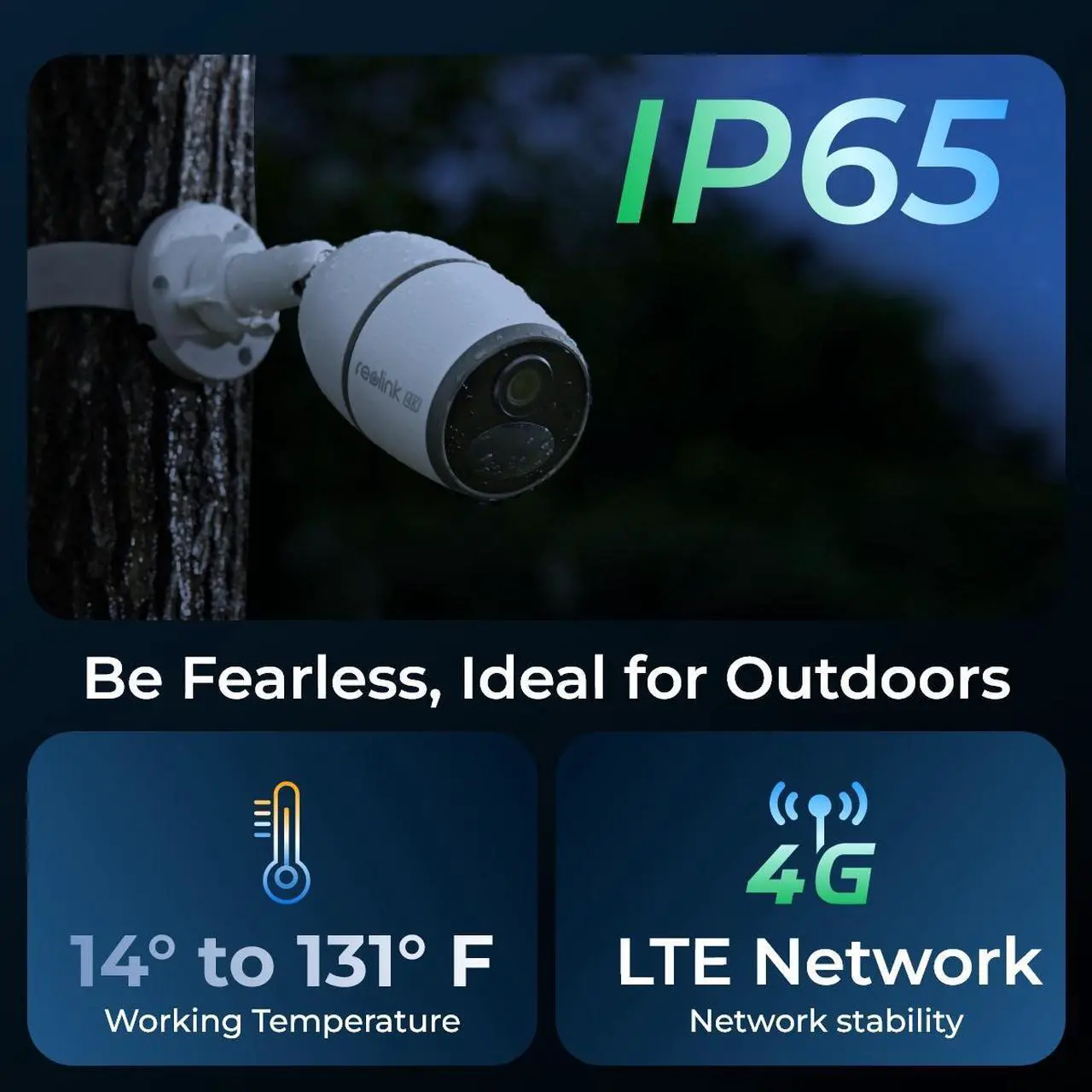 Alt view image 2 of 7 - Reolink Go Ultra 4K 8MP HD 4G LTE Battery Powered Solar Camera with IP65 Weatherproof Person/Vehicle/Animal Detection Two-way audio Smart IP Camera