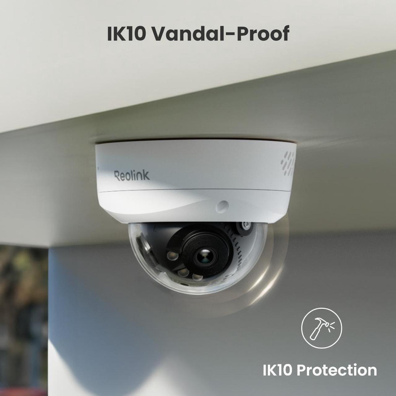 Alt view image 6 of 7 - Reolink Duo 3V PoE 8K 16MP 180° Dual-Lens PoE IP Camera, IK10 Vandal-Proof, Person/Vehicle/Animal Detection, Spotlight Color Night Vision, IP67 Weatherproof