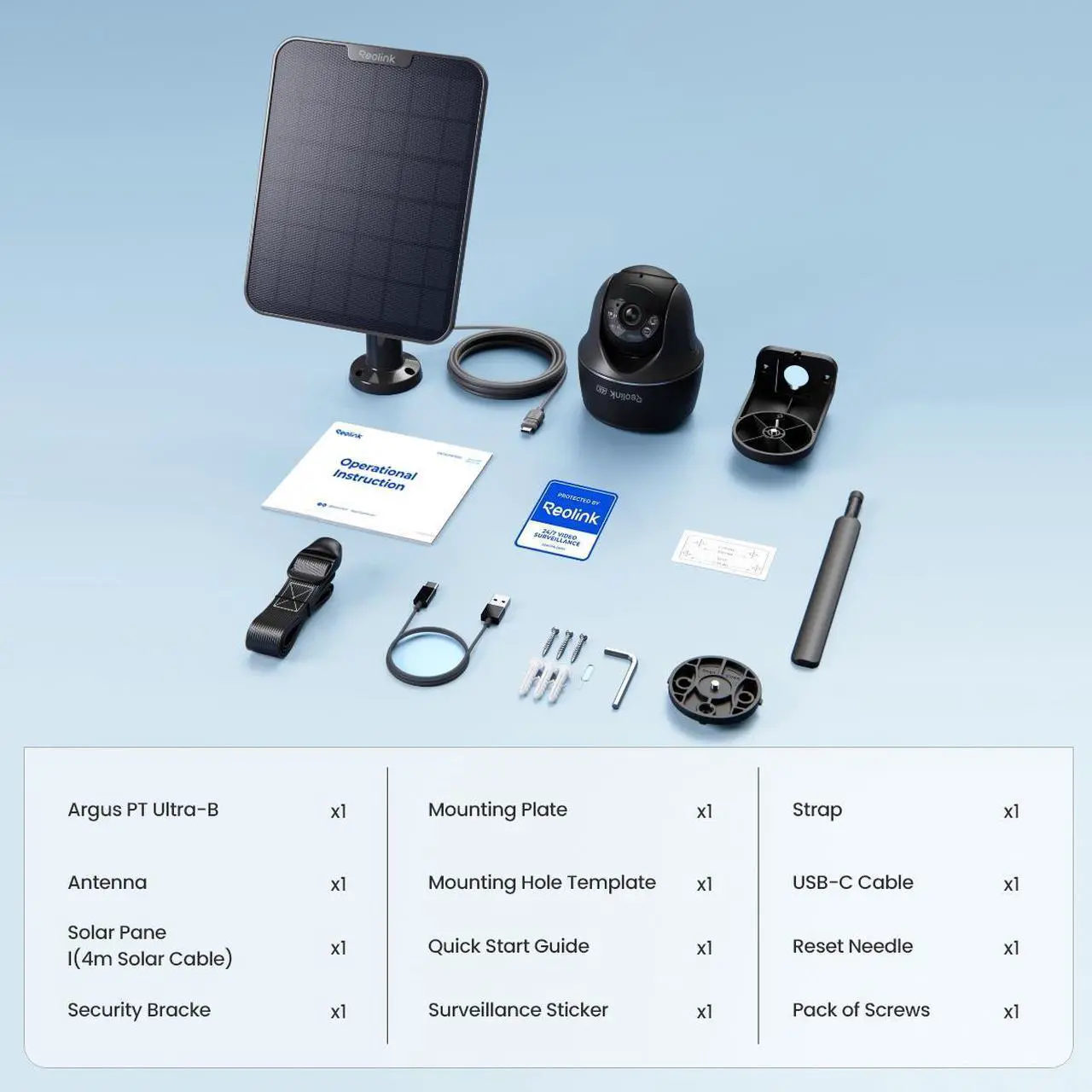 Alt view image 8 of 7 - Reolink Argus PT Ultra+6W Solar Panel 4K Solar Security Cameras Wireless Outdoor, 360° Pan Tilt Solar, 8MP Color Night Vision, 2.4/5 GHz Wi-Fi, No Monthly Fee, Home Hub Compatible