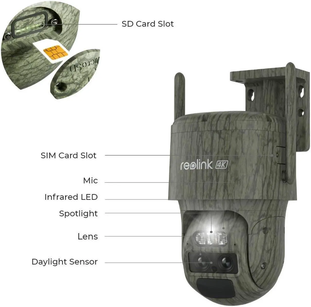 Alt view image 7 of 7 - Reolink 4K 4G LTE Dual-Lens Battery Security Camera with Auto-Zoom Tracking,Dual View, Dual Tracking, Person/Vehicle/Animal Detection