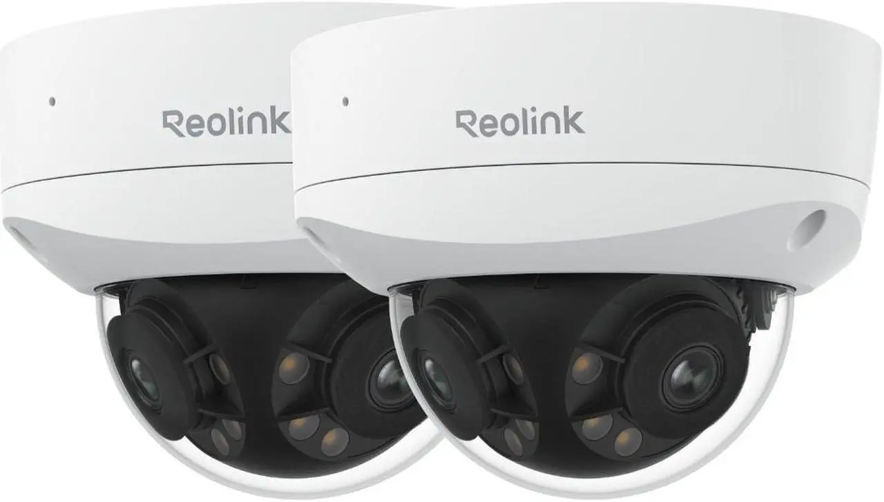 Reolink Duo 3V PoE 8K 16MP 180° Dual-Lens PoE IP Camera, IK10 Vandal-Proof, Person/Vehicle/Animal Detection, Spotlight Color Night Vision, IP67 Weatherproof 2 Cameras