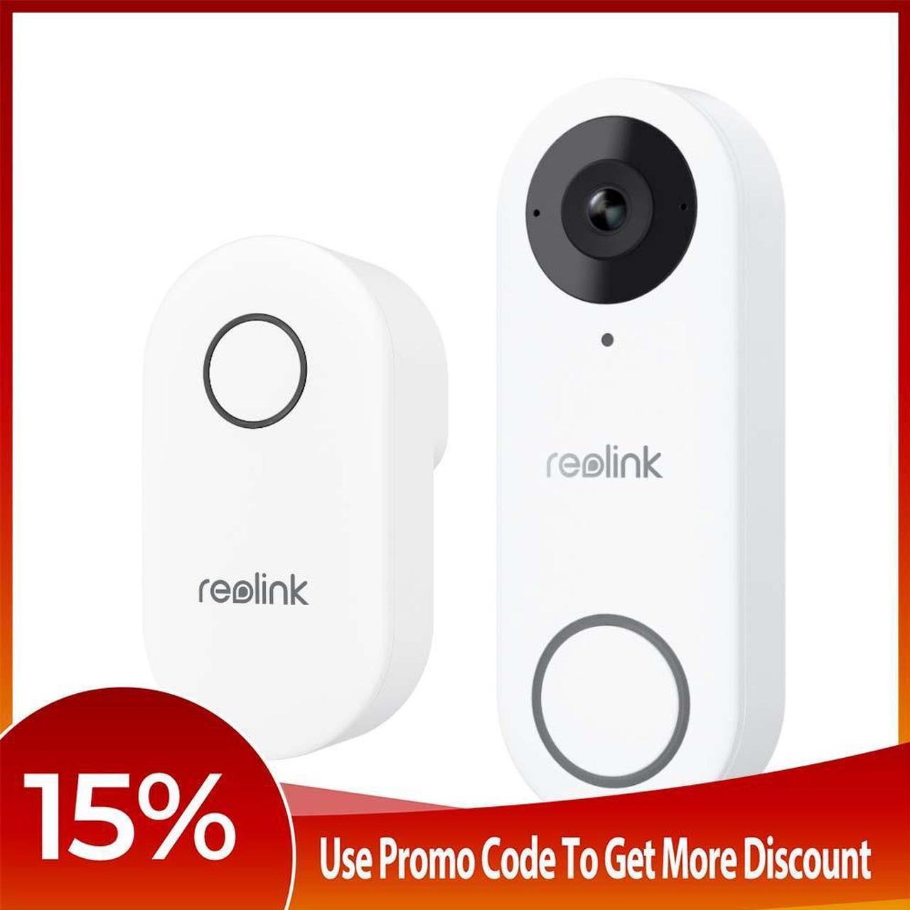 Reolink  Video 5MP Doorbell Camera Smart 2K+ Wired PoE Video Doorbell with Chime, Smart Person Detection Works with Reolink NVRs, 24/7 Recording