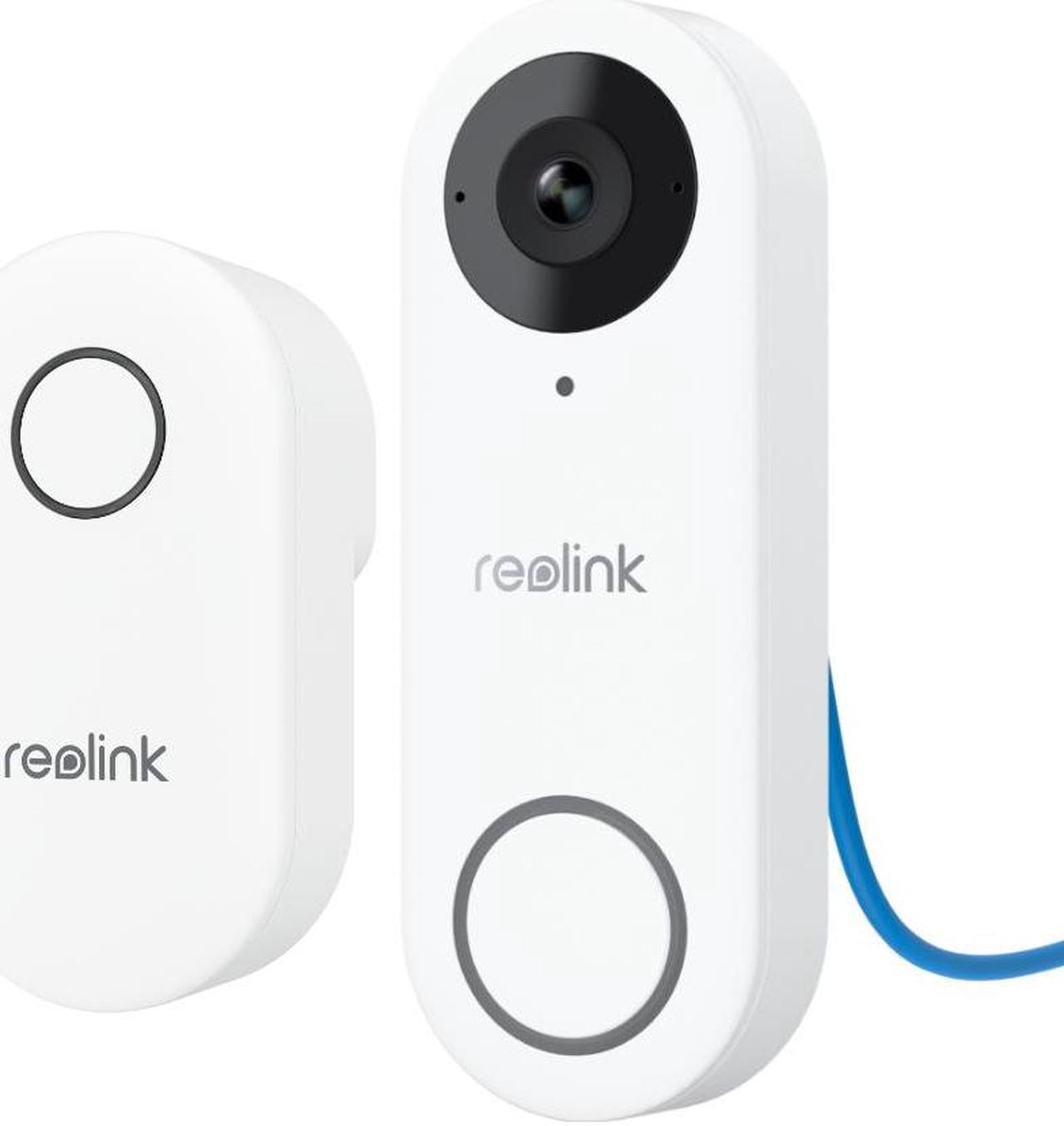 Reolink  Video 5MP Doorbell Camera Smart 2K+ Wired PoE Video Doorbell with Chime, Smart Person Detection Works with Reolink NVRs, 24/7 Recording