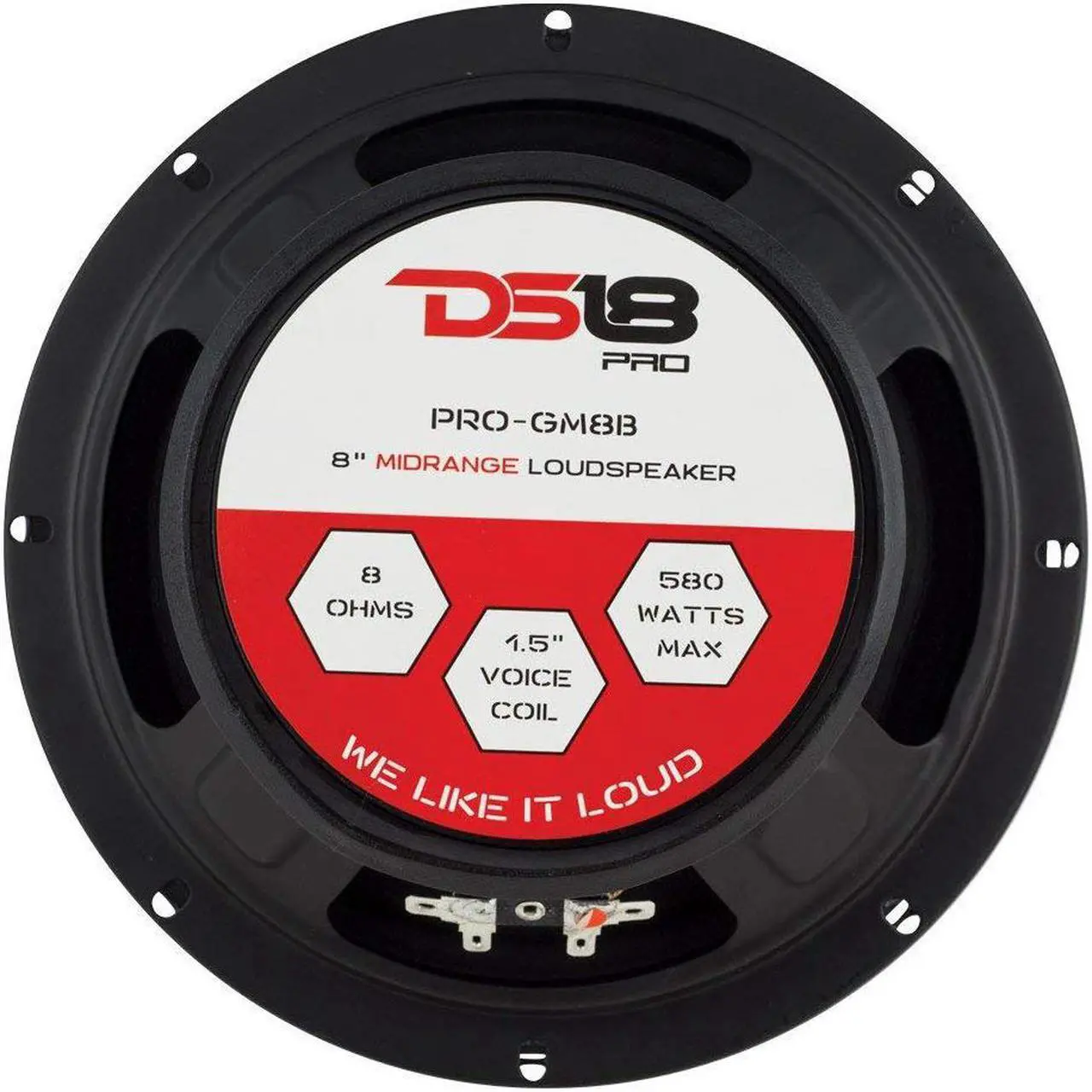 Alt view image 4 of 9 - DS18 PRO-GM8B 8-Inch Bullet Midrange Loud Speaker 8-Ohms - 580 Watts Max, 190 Watts Rms - 1 Speaker