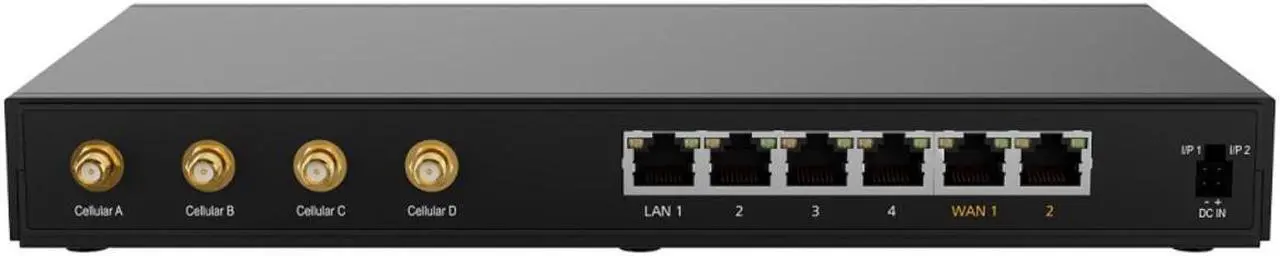 Alt view image 3 of 5 - Peplink B One 5G - Gigabit Dual WAN Cellular WiFi Router for Wireless Internet - 1Gbps Throughput, Wi-Fi 6, Dual-Band, 4 LAN Ports, Supports 150 Users