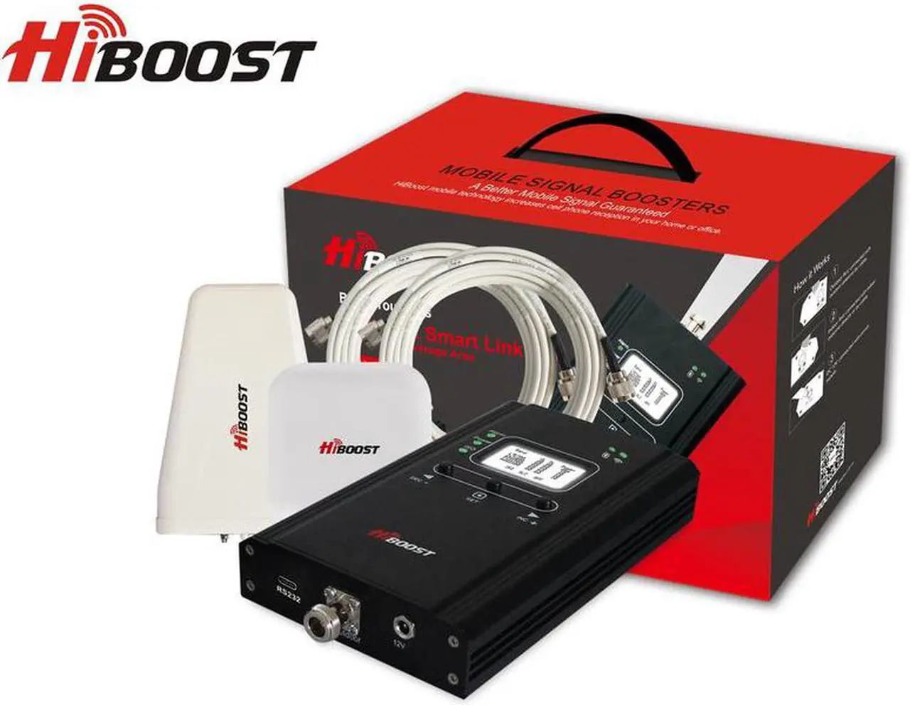 Main image of HiBoost 10K Home Smart Link Cell Phone Signal Booster - Coverage Up to 10,000 sq ft