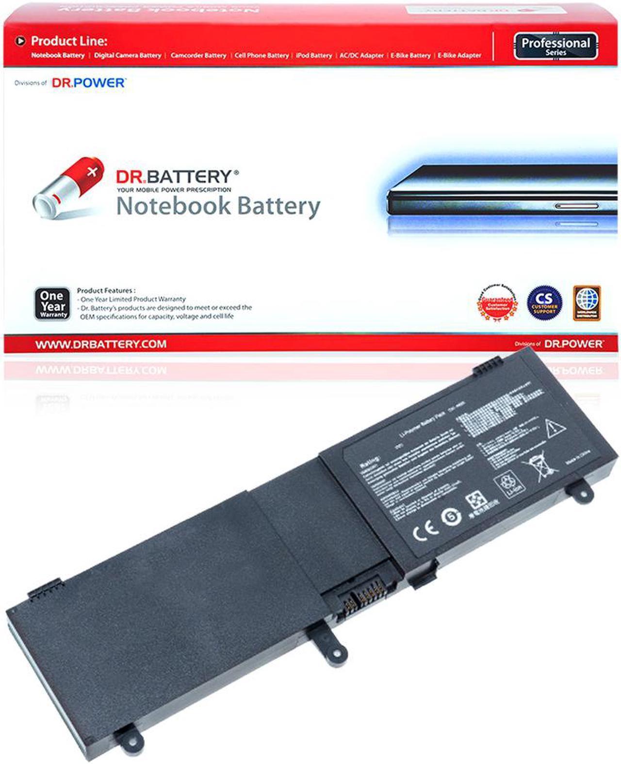 DR. BATTERY - Replacement for Asus N550J-CN244H / N550JK / N550JK-1A / N550JK-1B / N550JK-CM097H / N550JK-CM137H / N550JK-CM141H / 0B200-00390000 / 0B200-00390100 / C41N550 / C41-N550