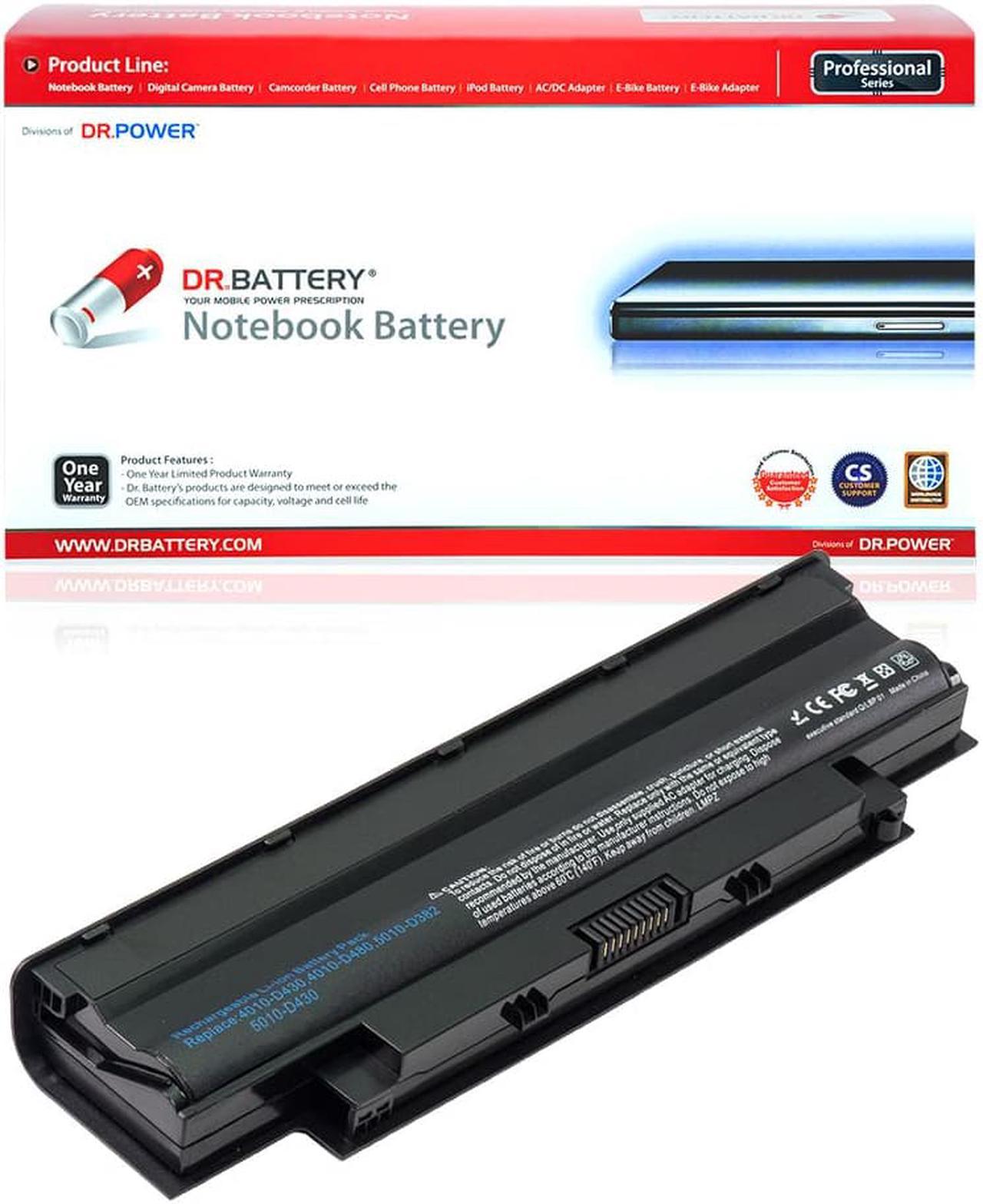 DR. BATTERY J1KND Laptop Battery Compatible with Dell Inspiron N5050 N5110 N5010 N4110 N7110 3520 3550 N7010 3750 N4010 N5040 N5030 M5030 15R 17R 1540 Series 08NH55 312-1201 312-0234 [11.1V / 48Wh]