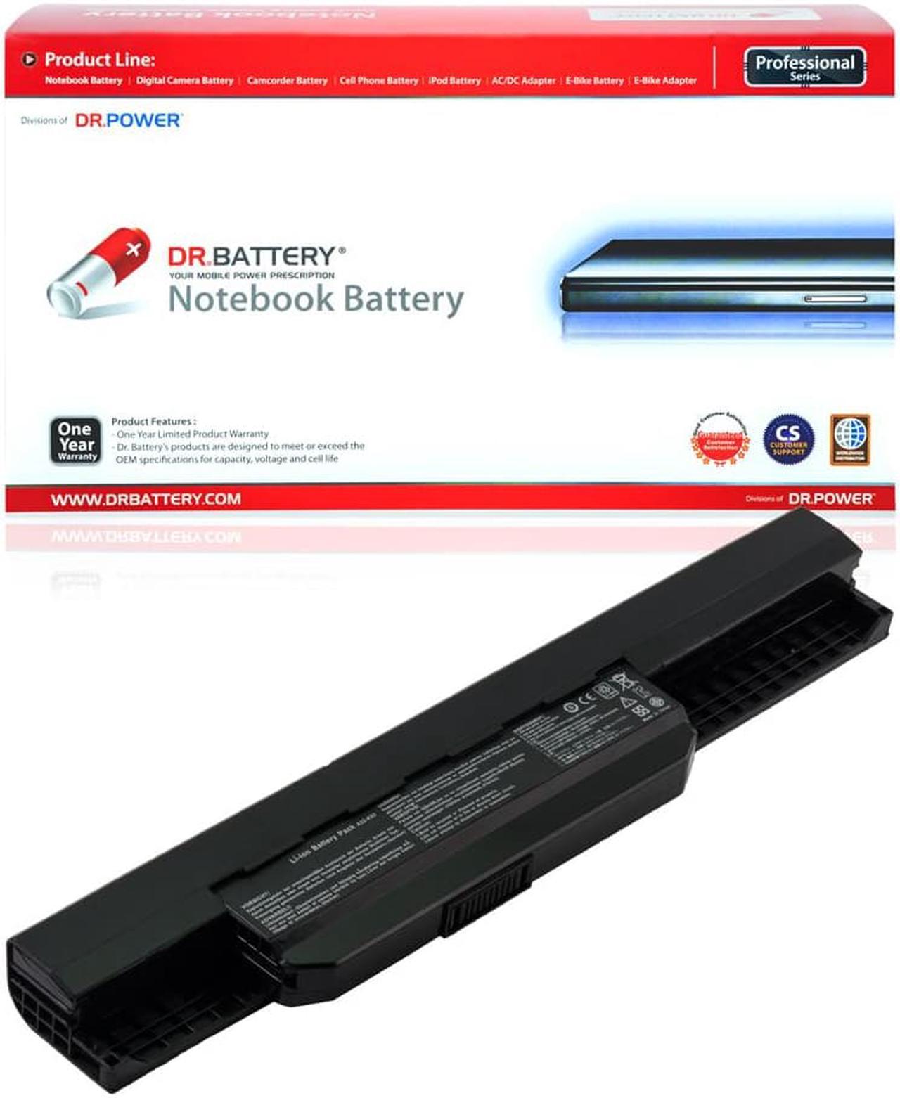 DR. BATTERY A32-K53 A41-K53 A42-K53 Battery Compatible with ASUS A43 A43B A43E A43S K53 X54C A53E A53S X53S X54C X54L K43S K53E [10.8V / 48Wh]