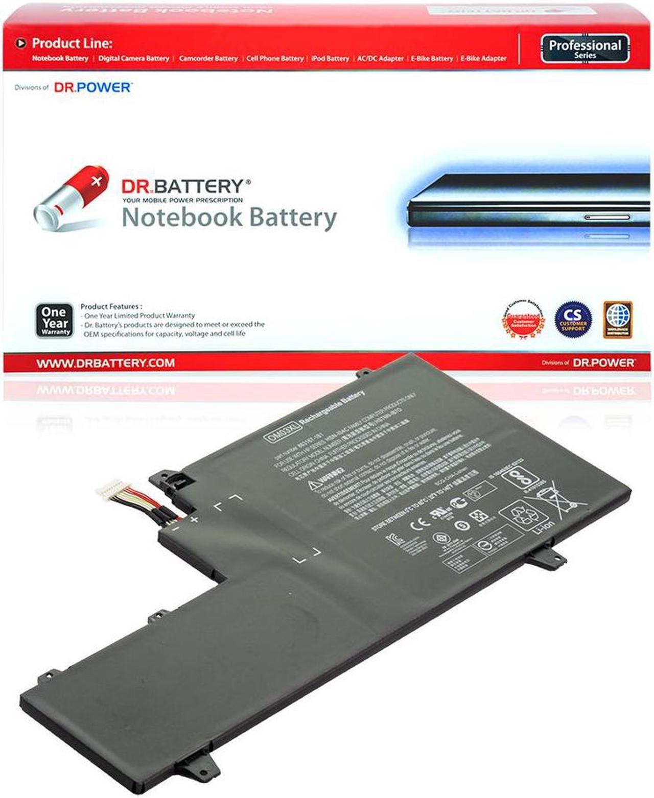 DR. BATTERY OM03XL Battery Compatible with HP EliteBook x360 1030 G2 Series 863167-171 863167-1B1 863280-855 HSN-I04C HSTNN-IB70 HSTNN-IB7O [11.55V / 57Wh]