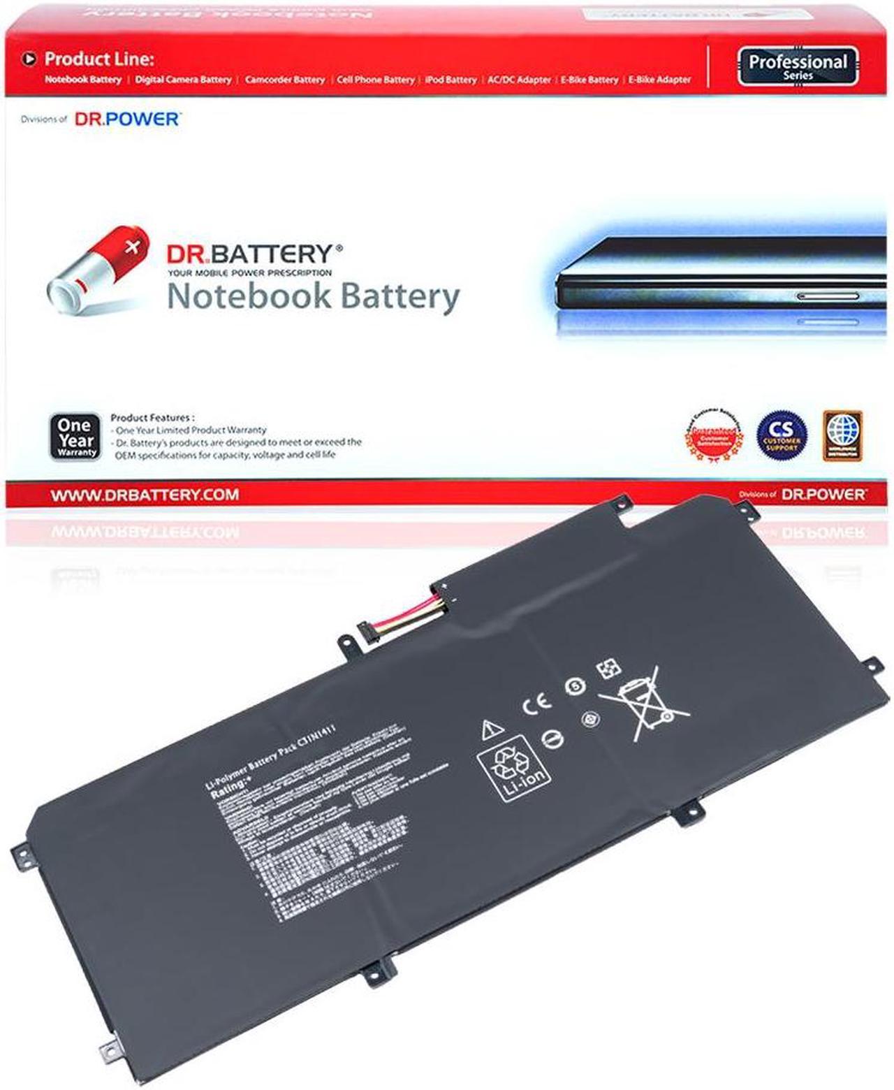 DR. BATTERY C31N1411 Laptop Battery Compatible with ASUS ZenBook UX305 UX305F UX305FA UX305C UX305CA U305 U305F U305FA U305UA U305CA U305LA Series 0B200-01180000 [11.4V / 43.6Wh]