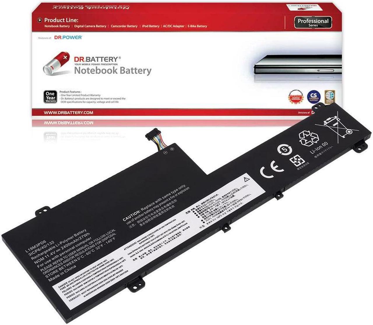 DR. BATTERY L19M3PD6 L19L3PD6 Laptop Battery for Len OVO Flex 5-15IIL05 5-14IIL05 5-14ARE05 82DF 81X2 Series L19C3PD6 L19L3PD6 L19D3PD6 SB10X49074 SB10X49076 [11.4V/11.55V]